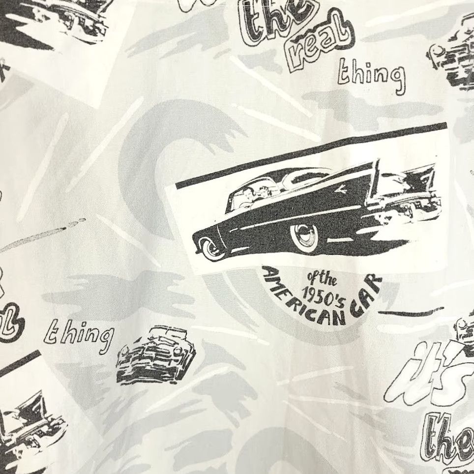 Vintage VINTAGE Bronx Clothiers Polo Shirt Mens Size M 1950s American Car 90s White Cotton Button-Up Long Sleeve All Over Print Made In USA Size US M / EU 48-50 / 2 - 5 Thumbnail