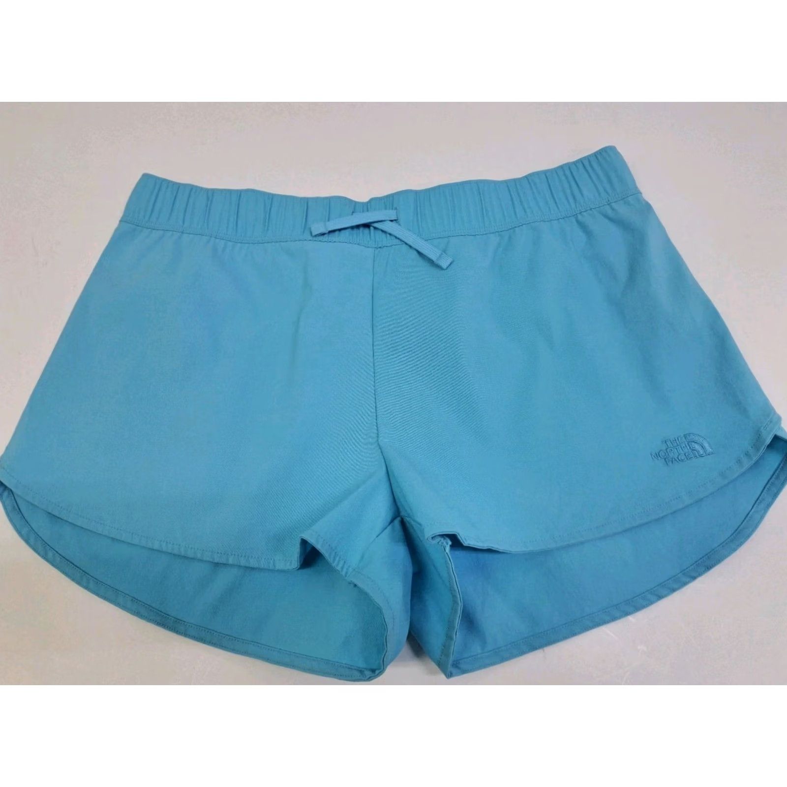 The North Face The North Face Womens Active Athletic Shorts Back Pckt Zip Lt Blue Large #7250 Size 36" / US 14 / IT 50 - 2 Thumbnail