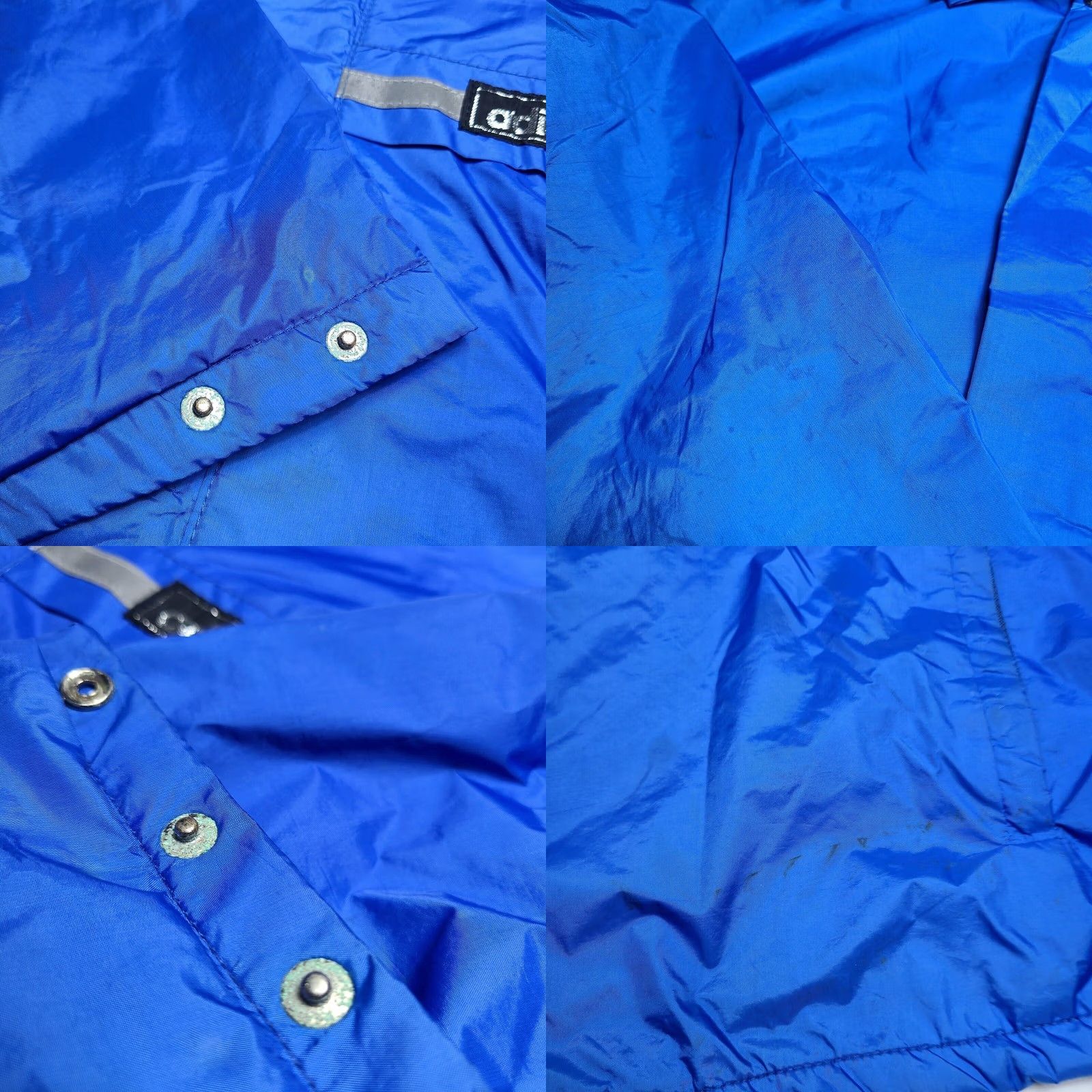 Adidas VINTAGE adidas Running Jacket Blue Reflective Nylon US Made Size Large Mens Size US L / EU 52-54 / 3 - 9 Thumbnail