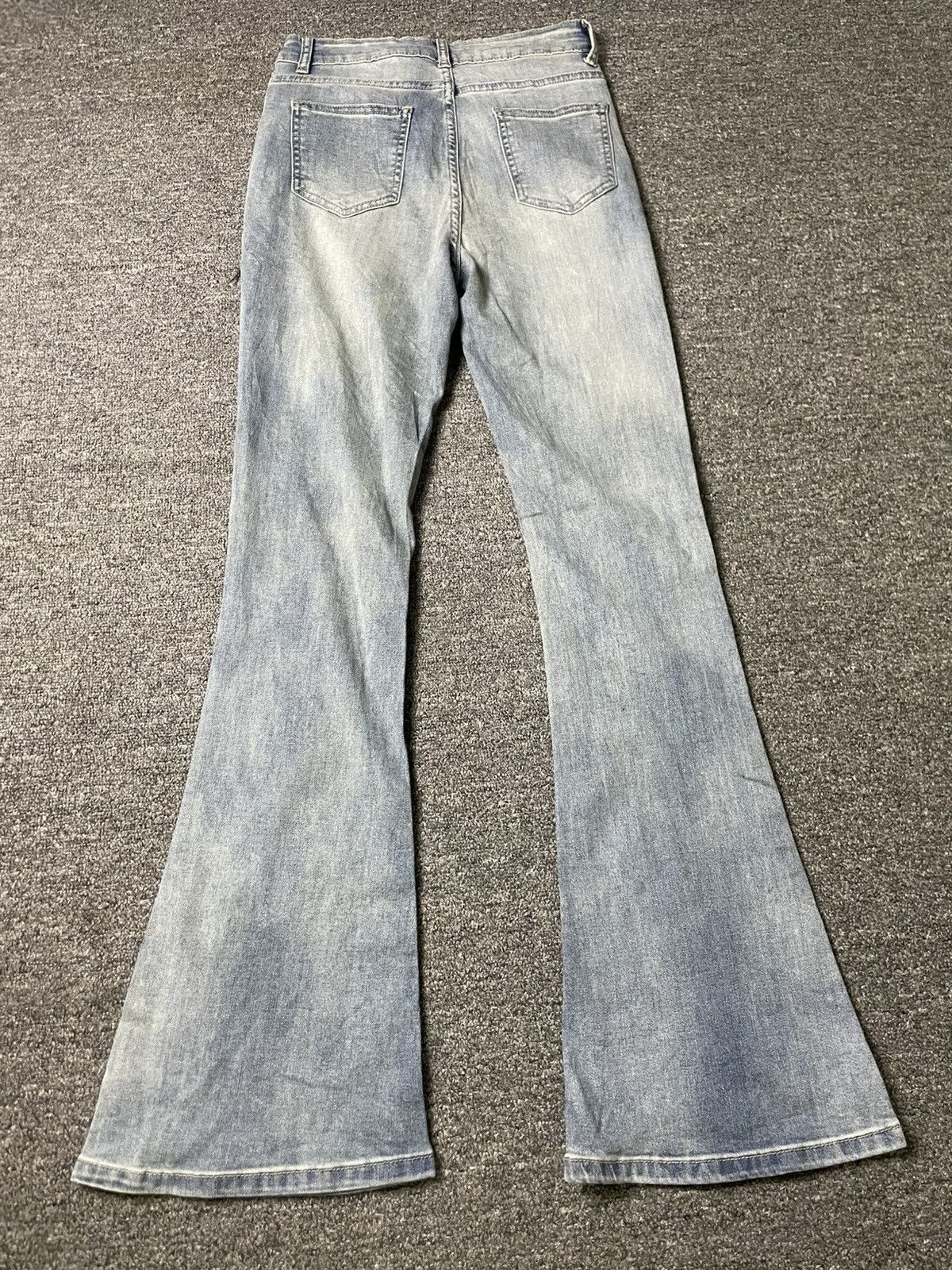 Japanese Brand GRL Beaded Denim Flare Pants (61) Size 24" / US 00 / IT 34 - 10 Thumbnail