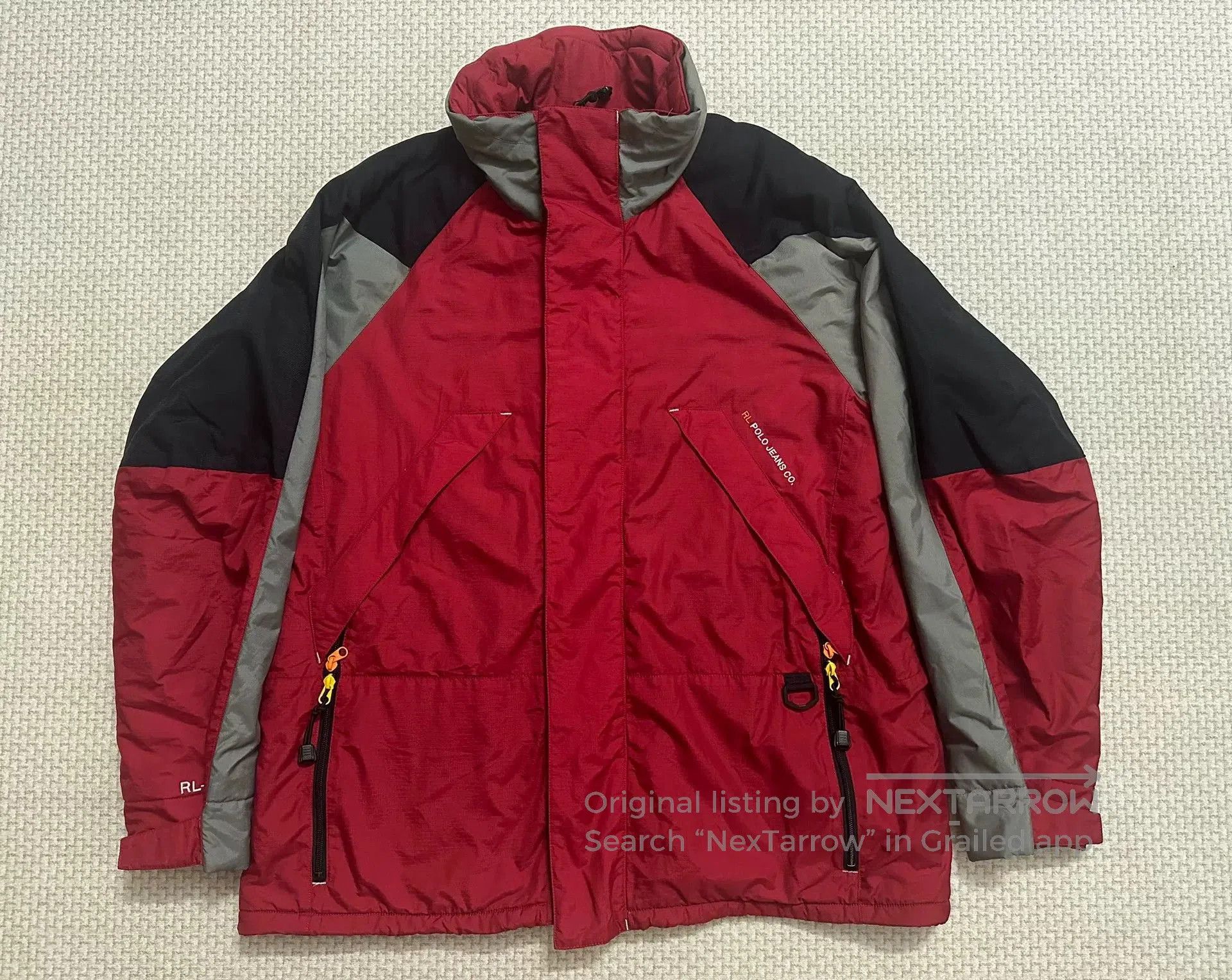 RRL Ralph Lauren Ralph Lauren Red Gray Colorblock Jacket. Size US M / EU 48-50 / 2 - 1 Thumbnail