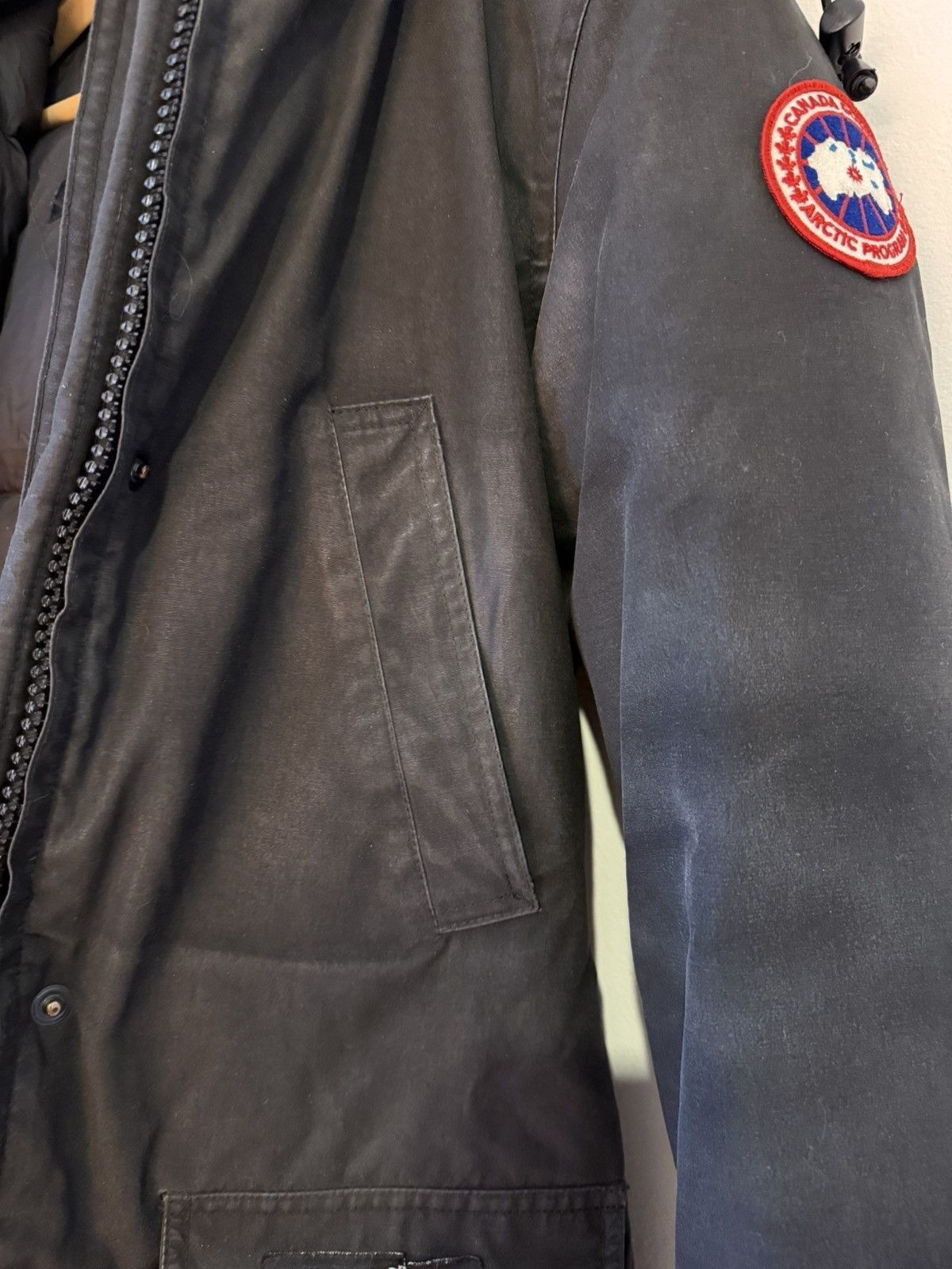 Canada Goose Black Fur Hood Trillium Parka