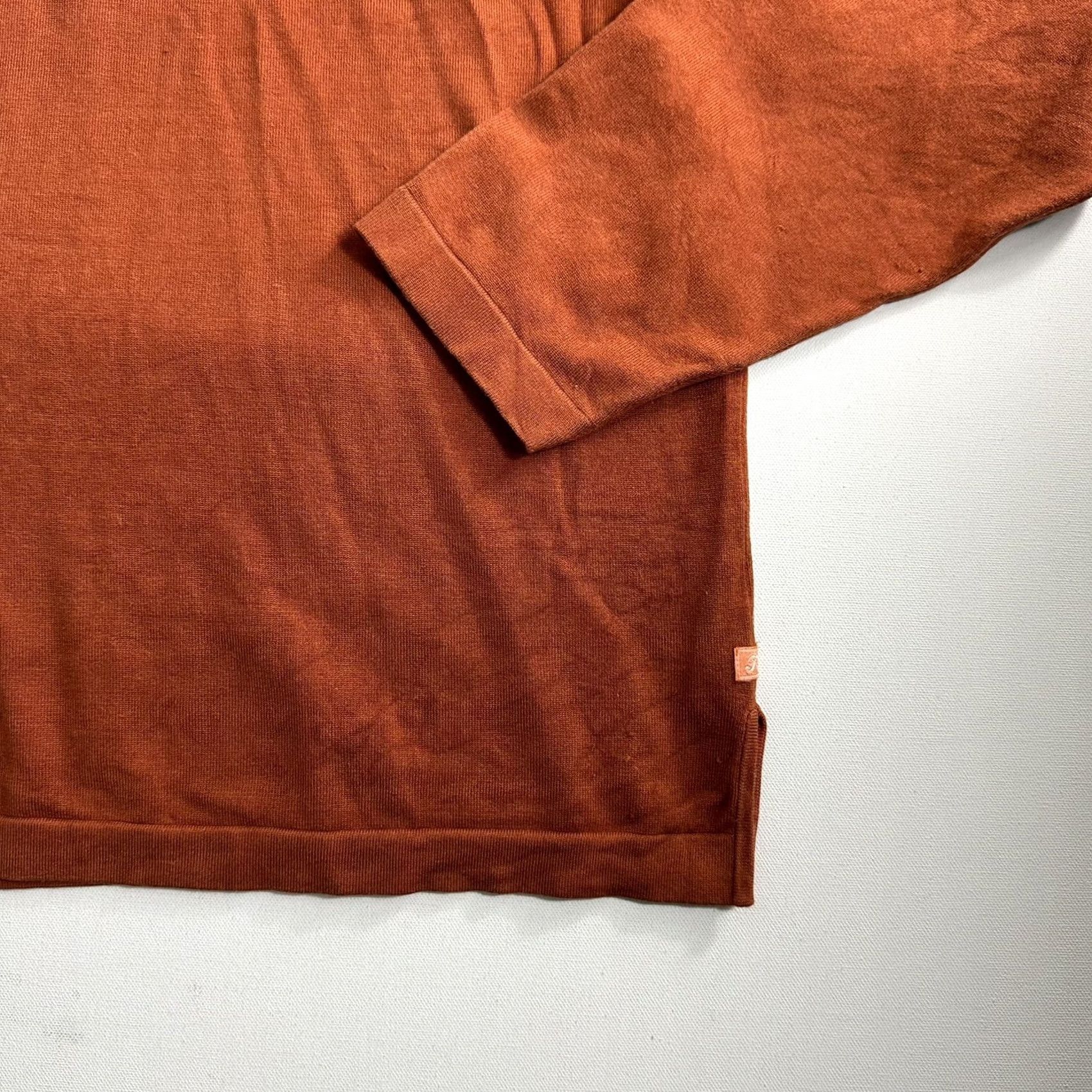 Tommy Bahama Tommy Bahama 1/4 Zip Sweater Mens XL Silk Blend Long Sleeve Orange Preppy Pullover Knit Casual Cardigan? Size US XL / EU 56 / 4 - 4 Thumbnail
