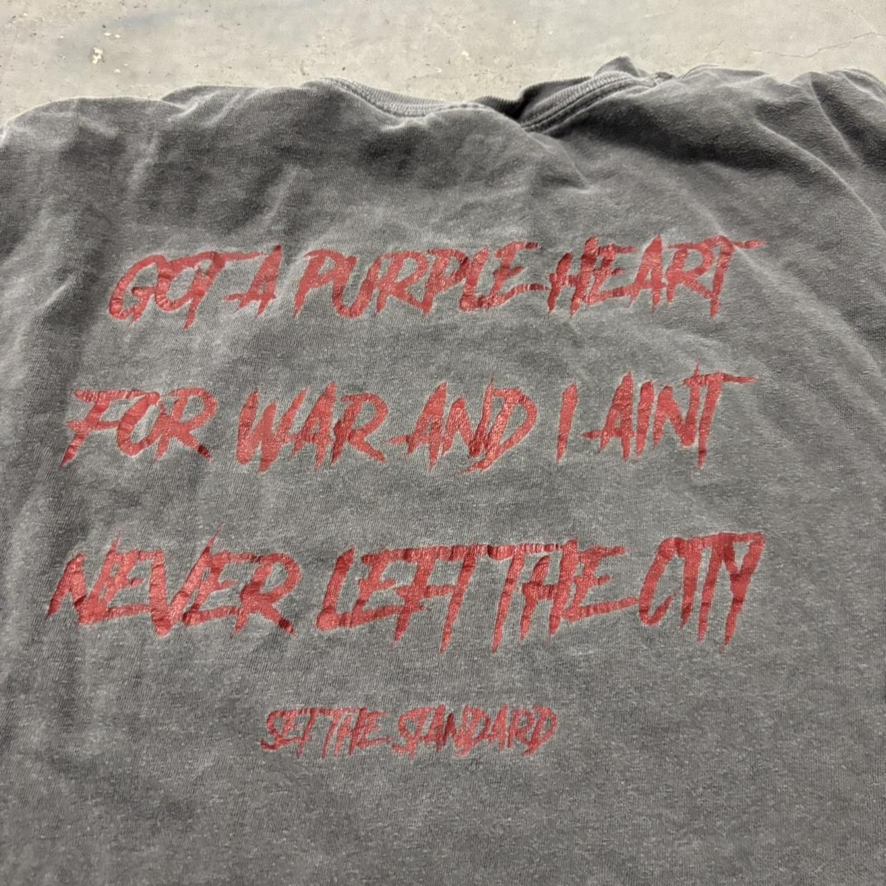 Japanese Brand × Vintage Crazy Vintage Y2K/2000s Faded Rapper Hip Hop Streetwear Graphic Tee! Size US XL / EU 56 / 4 - 5 Thumbnail