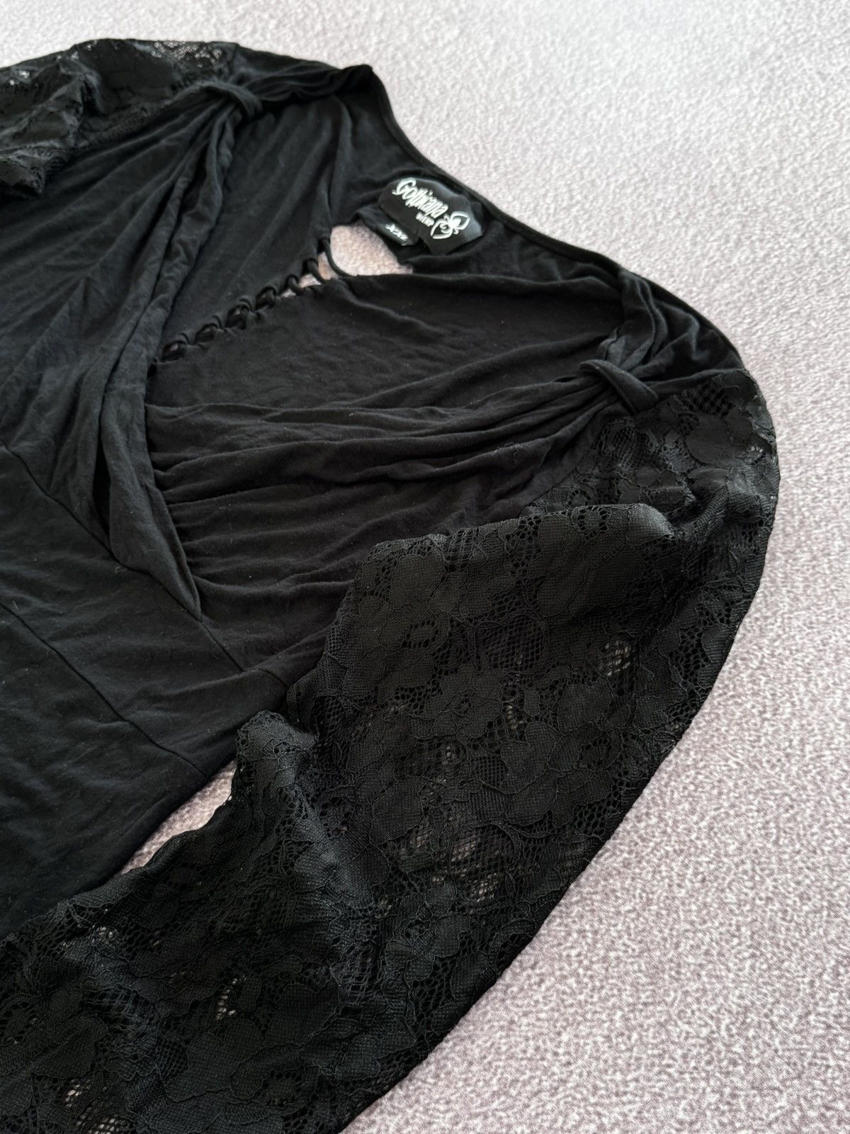 Japanese Brand Gothicana 00s Sexy Alt Girl Style Sexy Long Sleeve T-Shirt Size XXL / US 16-18 / IT 52-54 - 8 Thumbnail