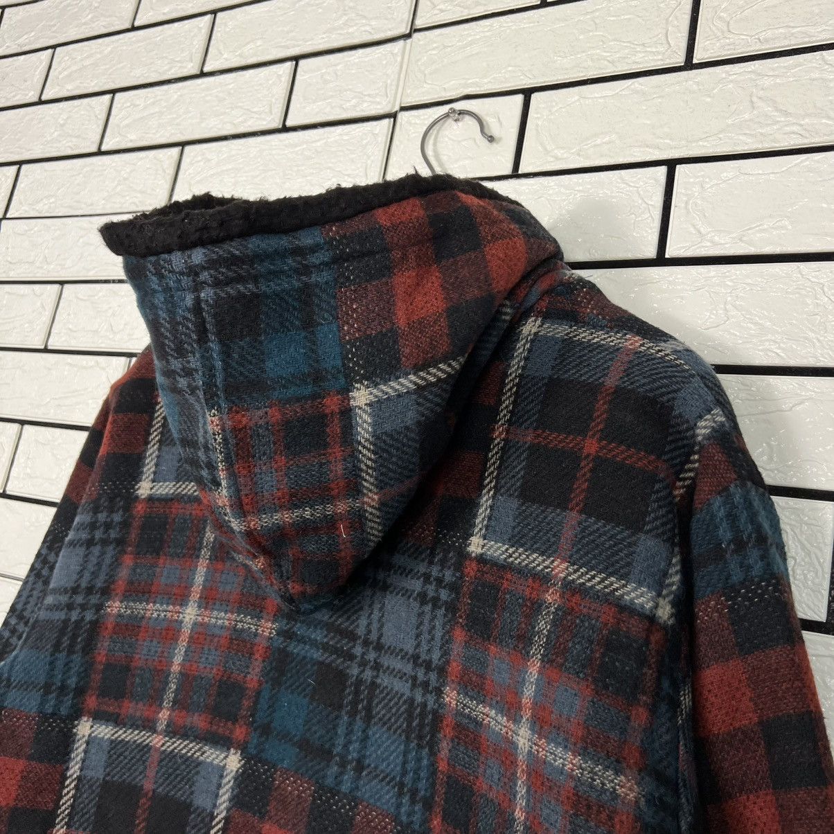 Vintage 80s BIG SHEPHERD Feathertop Checked Hooded Jacket #4130-C188 Size US M / EU 48-50 / 2 - 19 Thumbnail