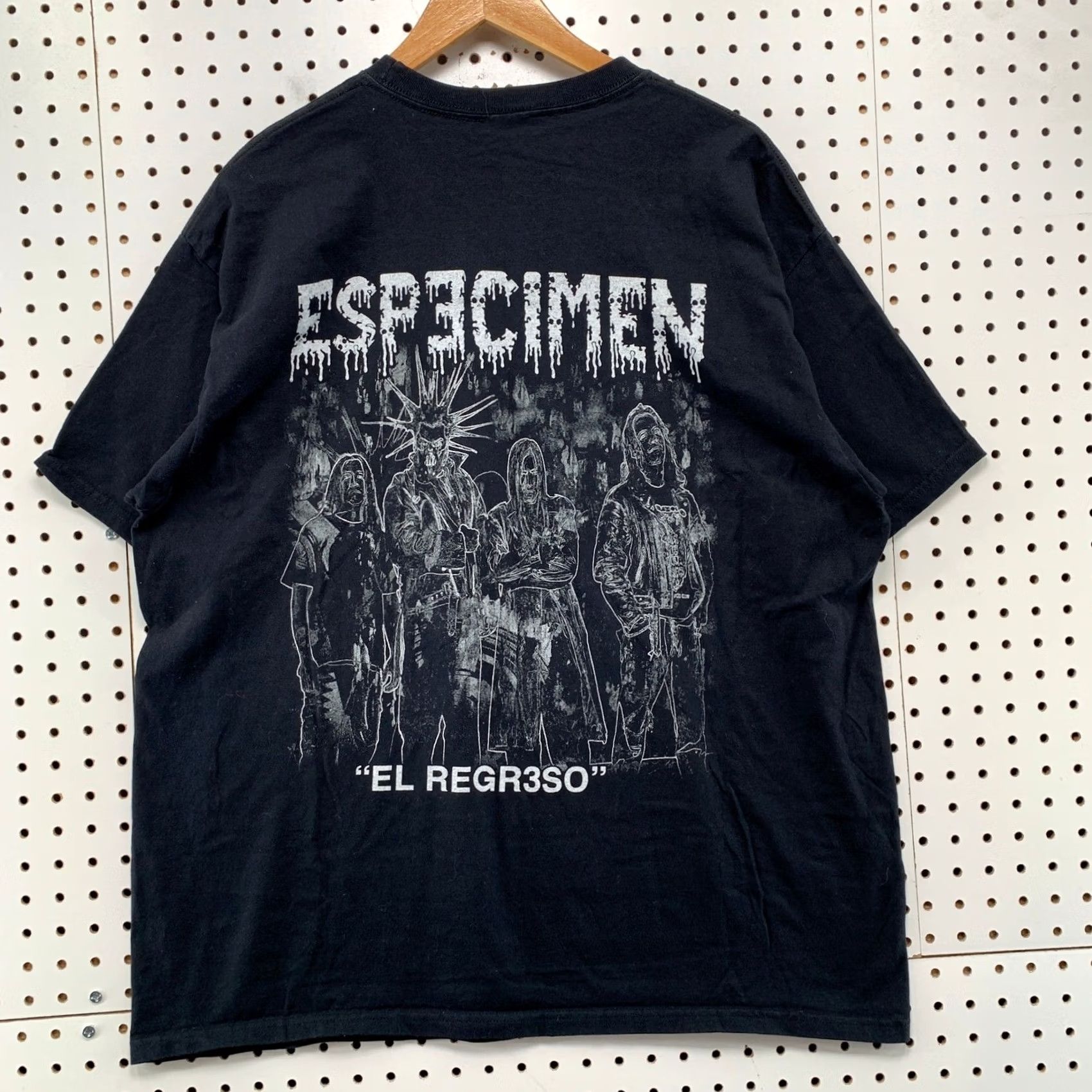 Vintage VINTAGE Especimen Shirt Mens XL Black El Regreso Rock & Death Embroidered Graphic Goth Size US XL / EU 56 / 4 - 3 Thumbnail