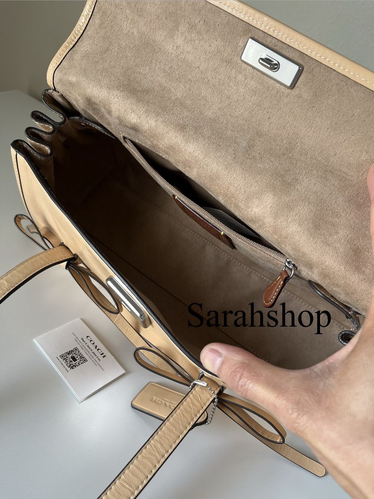 Coach Coach Bridget Flap Shoulder Bag With Bows Size ONE SIZE - 8 Thumbnail