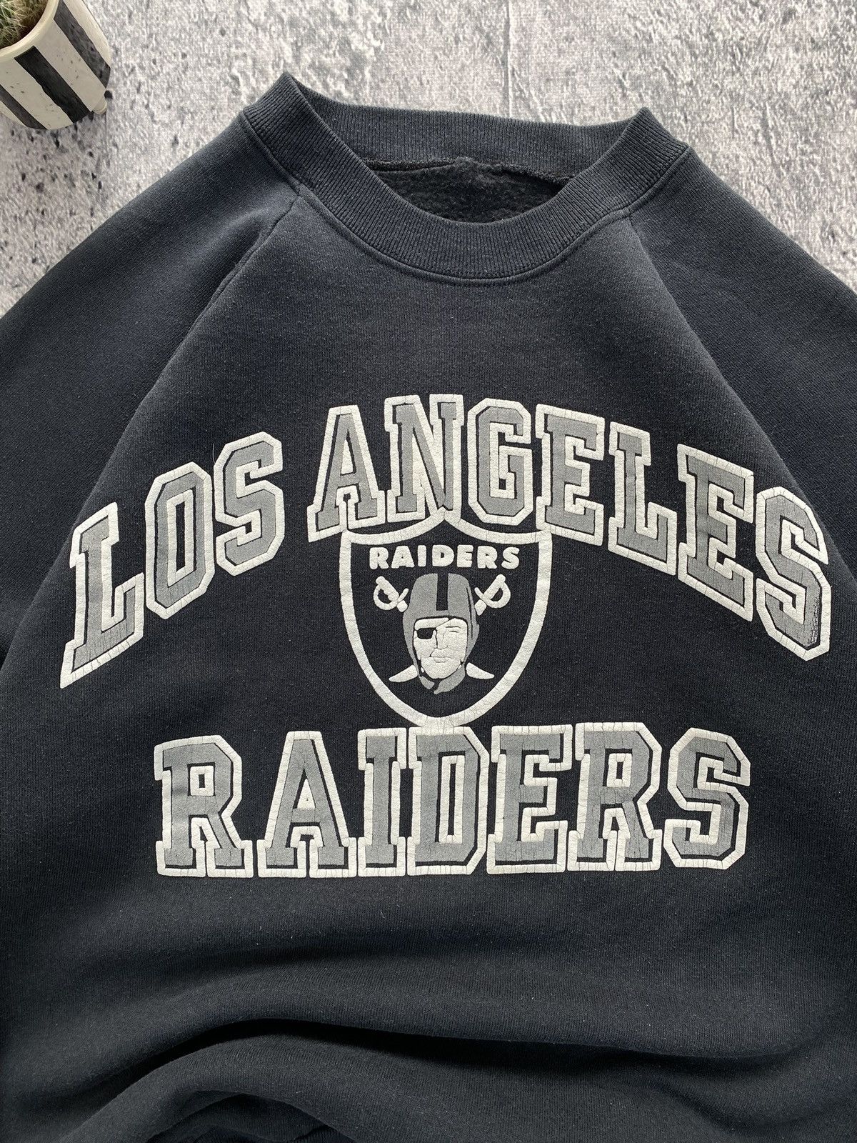 NFL × Vintage Sweatshirt Vintage NFL 90’ raiders Los Angeles Streetwear Size US M / EU 48-50 / 2 - 3 Thumbnail