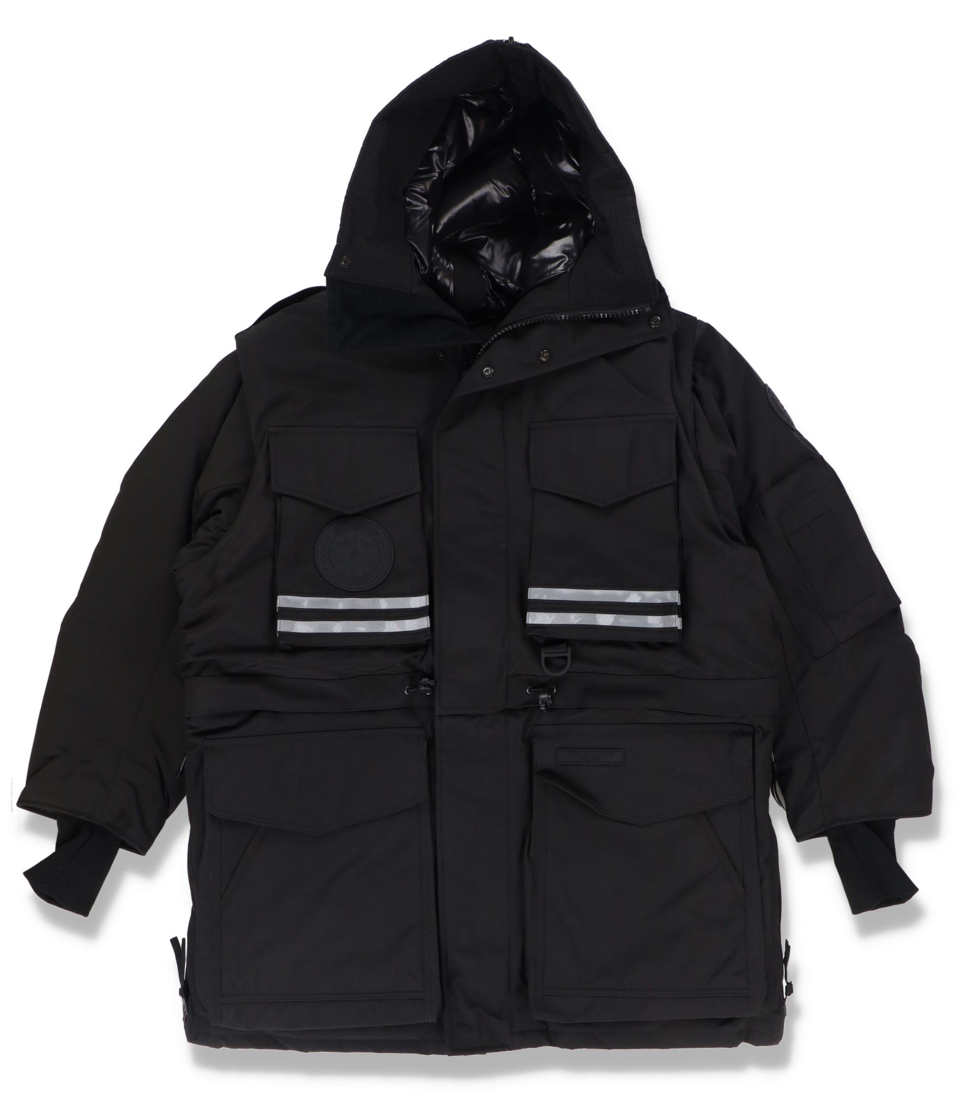 image of Angel Chen x Canada Goose Black Snow Mantra Convertible Parka Coat, Men's (Size Small)