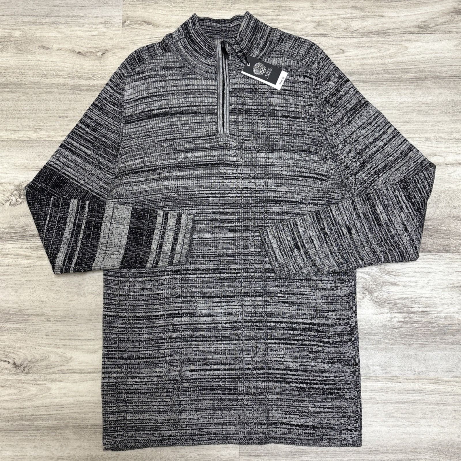Vince Camuto Vince Camuto Sweater Mens size XXL Heather Gray 1/4 Zip Casu Size US XXL / EU 58 / 5 - 5 Thumbnail