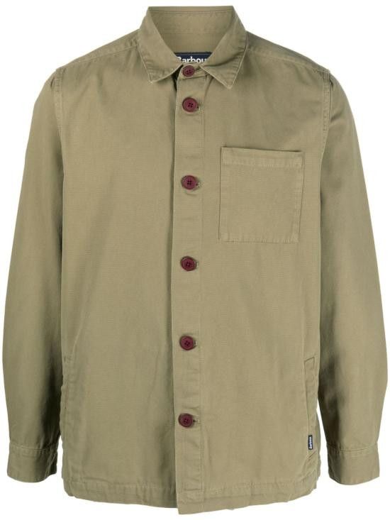 Barbour BARBOUR Men Long Tops MOS0281 OL31 Green Size US M / EU 48-50 / 2 - 1 Thumbnail