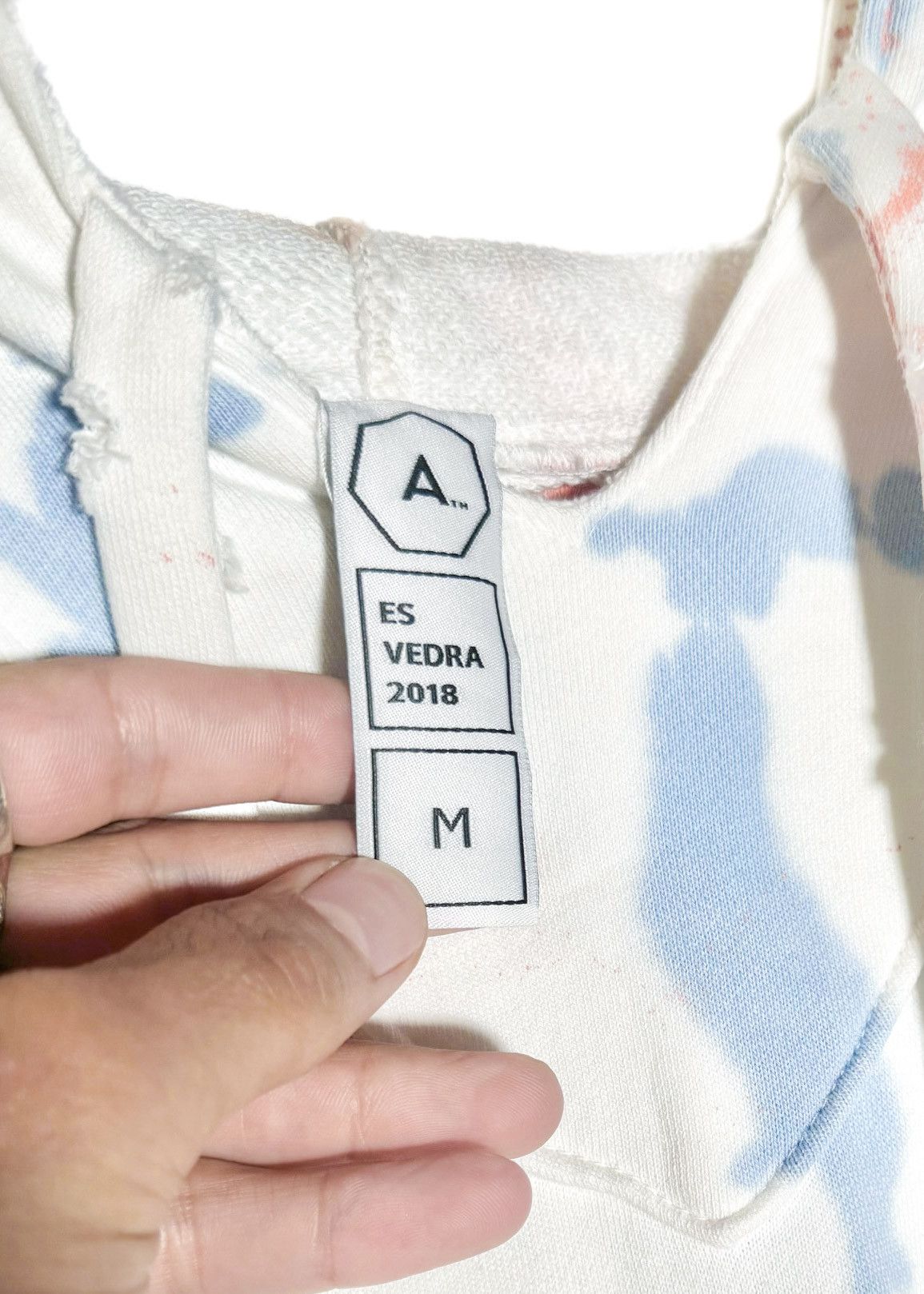 Alchemist Alchemist El Vedra 2018 White Tie Dye Distressed Hoodie Size US M / EU 48-50 / 2 - 5 Thumbnail