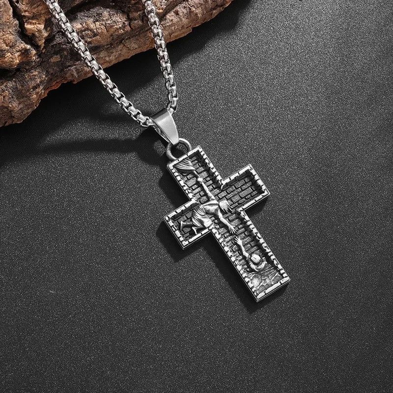 Other Savior's Cross Pendant Lucky Prayer Good Luck Necklace Size ONE SIZE - 3 Thumbnail