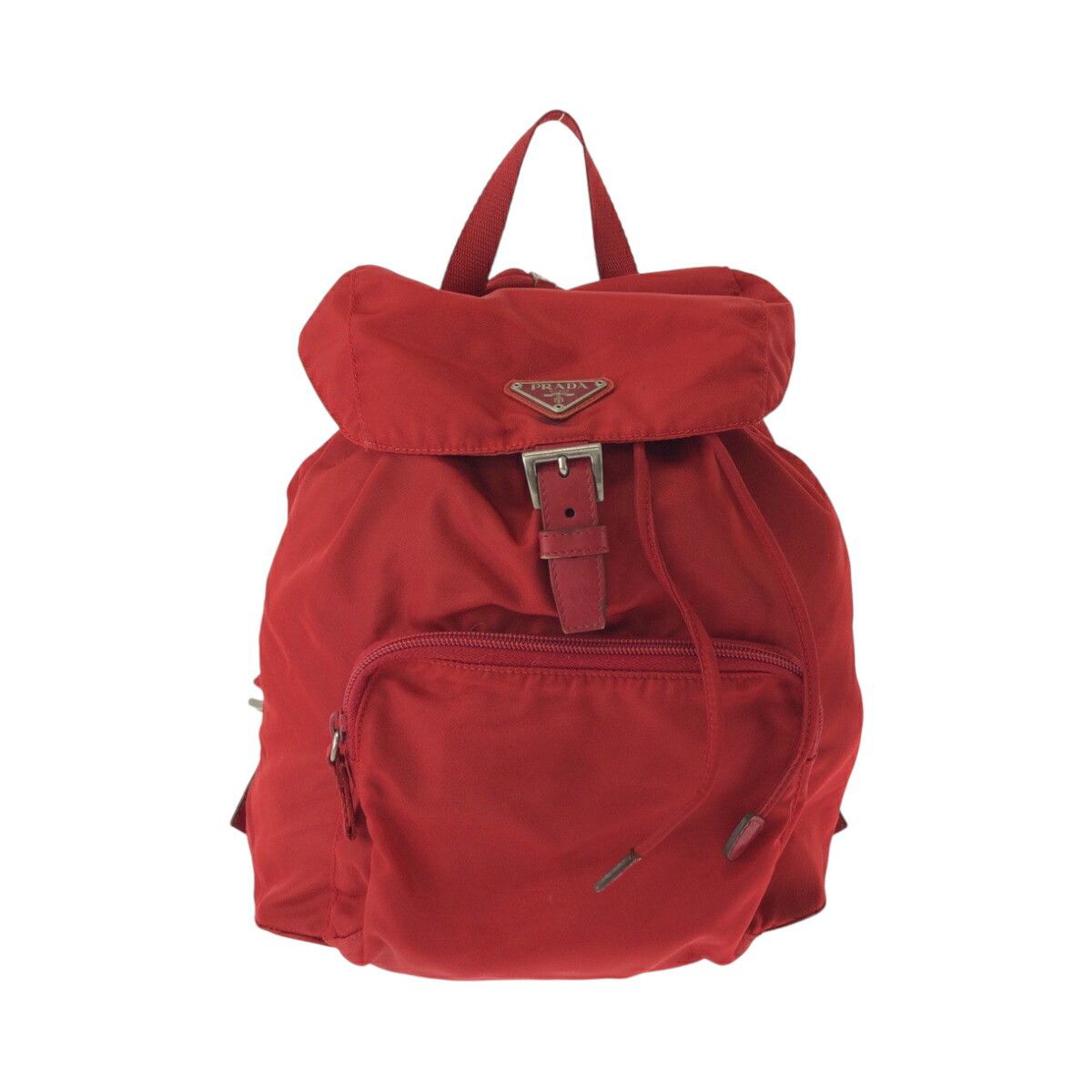 Prada Prada Tessuto Triangle Logo Plate Nylon Backpack B4650