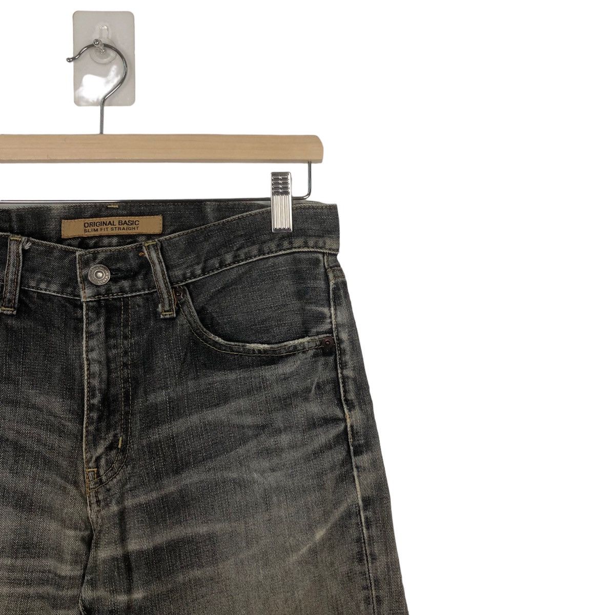 Japanese Brand RARE DISTRESSED DENIM PUNK UNIQLO SLIM FIT STRAIGHT Size US 30 / EU 46 - 4 Thumbnail