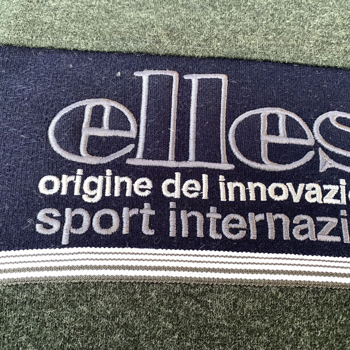 Ellesse × Vintage Vintage 90s Wool Ellesse Sweatshirt Embroidered Logo Size US L / EU 52-54 / 3 - 9 Thumbnail