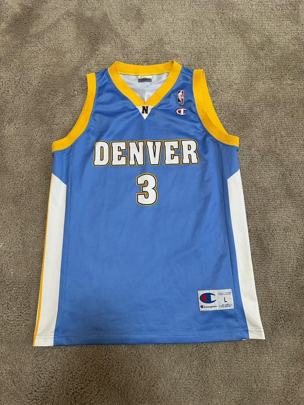 Champion Denver Nuggets #3 Allen Iverson Champion basketball jersey Size US L / EU 52-54 / 3 - 1 Thumbnail