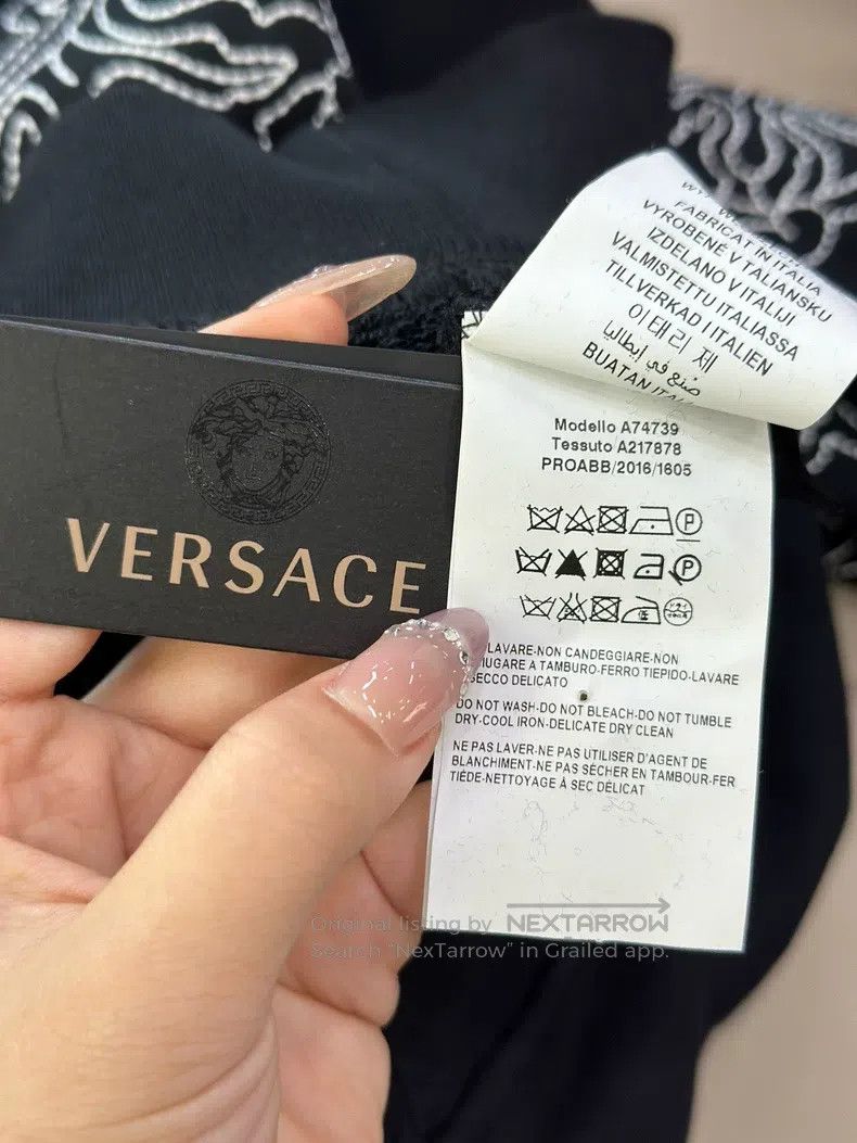 Versace Versace Black casual crew neck sweatshirt Size US XL / EU 56 / 4 - 7 Thumbnail