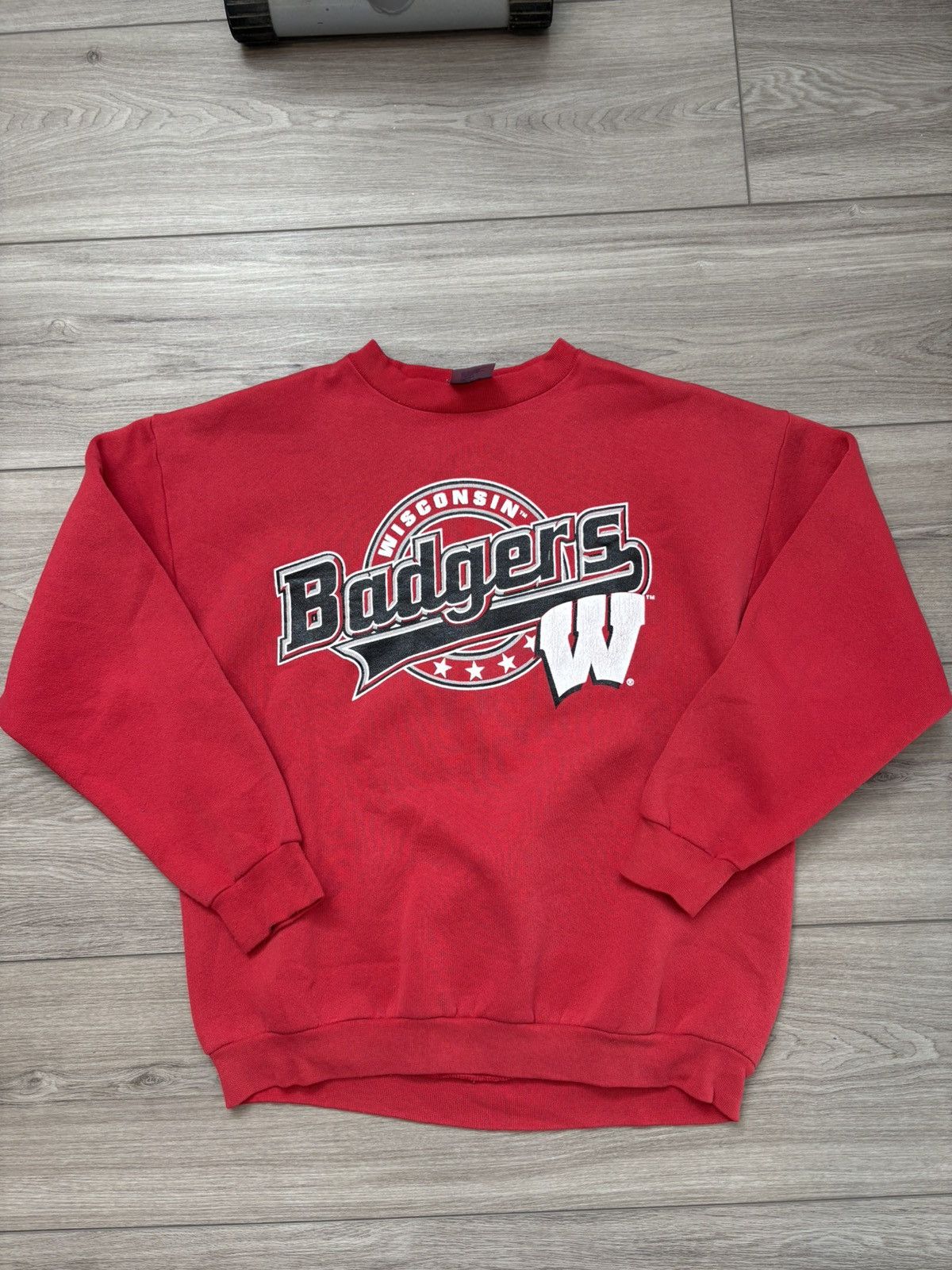 NCAA × Vintage Vintage NCAA Wisconsin Badgers Collegiate Crewneck Large Size US L / EU 52-54 / 3 - 1 Thumbnail