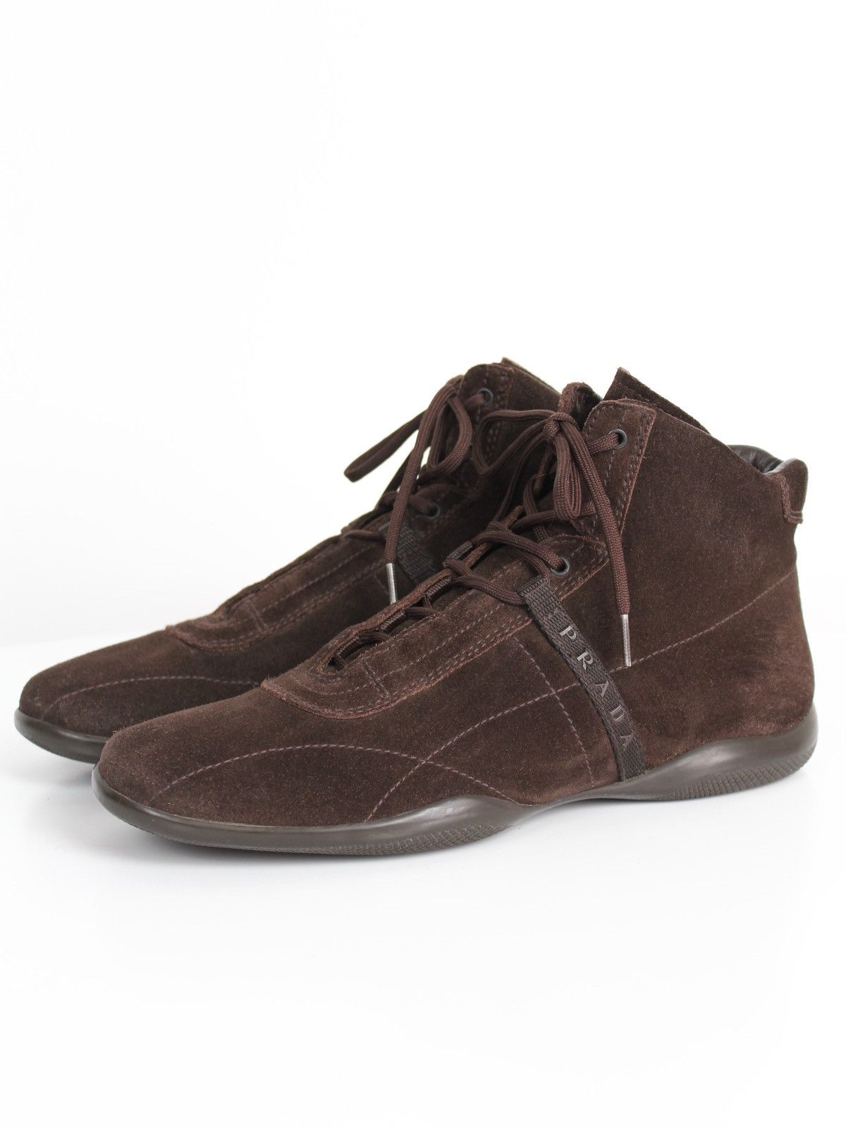 Prada Prada Sport Linea Rossa 00s Brown Suede Sneakers Size US 8 / IT 38 - 1 Thumbnail