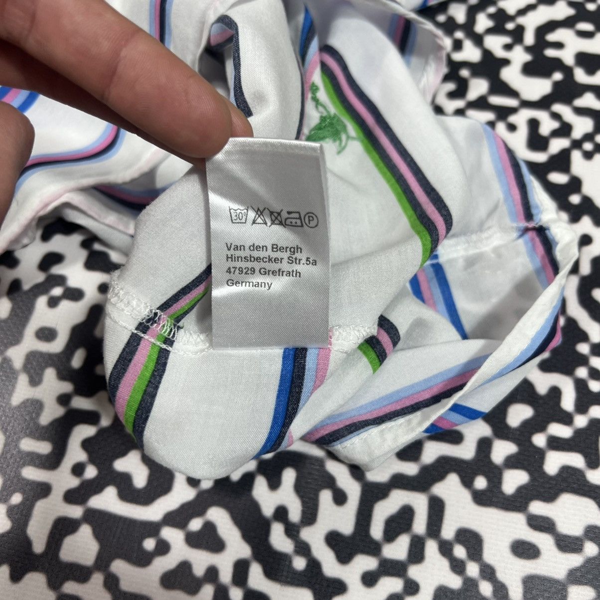 Vintage Emily Van Den Bergh Striped Retro Luxury Style Blouses Shirt Size M / US 6-8 / IT 42-44 - 17 Thumbnail
