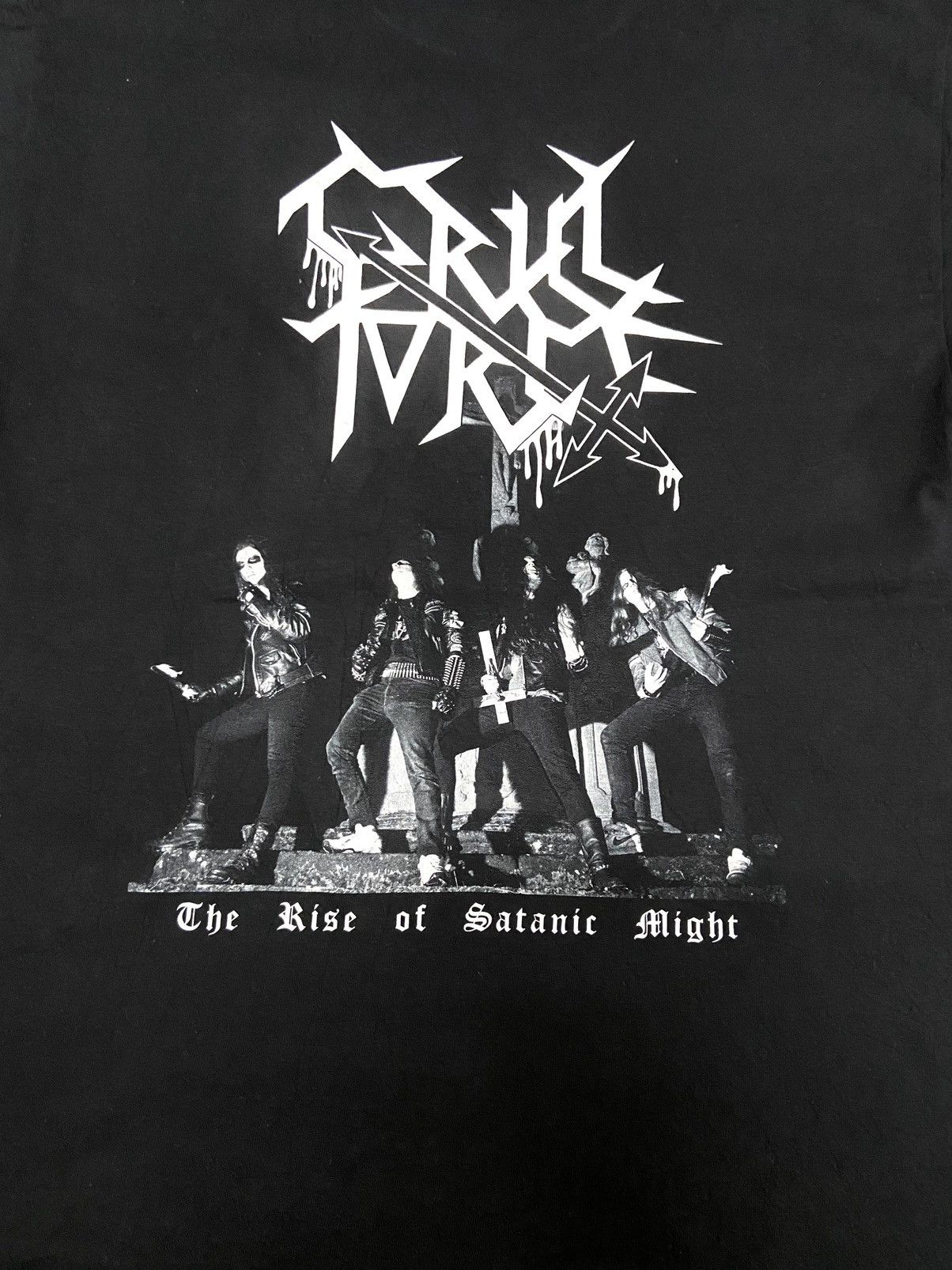 Band Tees CRUEL FORCE "The Rise Of Satanic Might" TEE Size US M / EU 48-50 / 2 - 14 Thumbnail