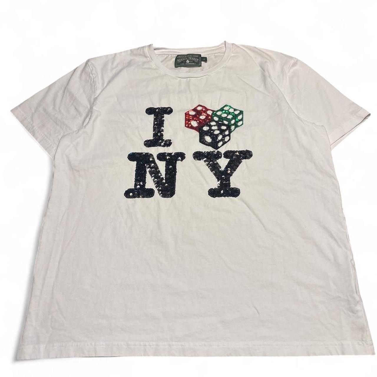 DENIM TEARS Denim Tears I Dice Love New York Cee Lo Sequins T-Shirt Size US L / EU 52-54 / 3 - 1 Thumbnail