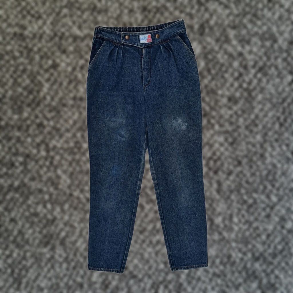 Vintage LUCKY STAR Womens Slim Jeans W30 L27 Blue Cotton Size 30" / US 8 / IT 44 - 1 Thumbnail