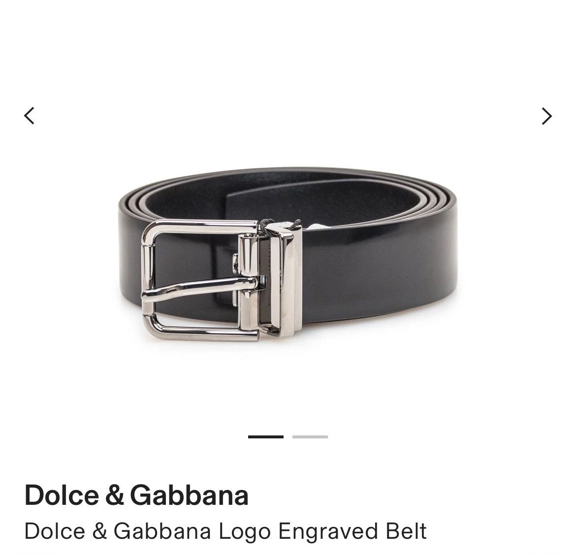 Dolce & Gabbana Dolce & Gabbana Leather Belt Size 30 - 1 Thumbnail