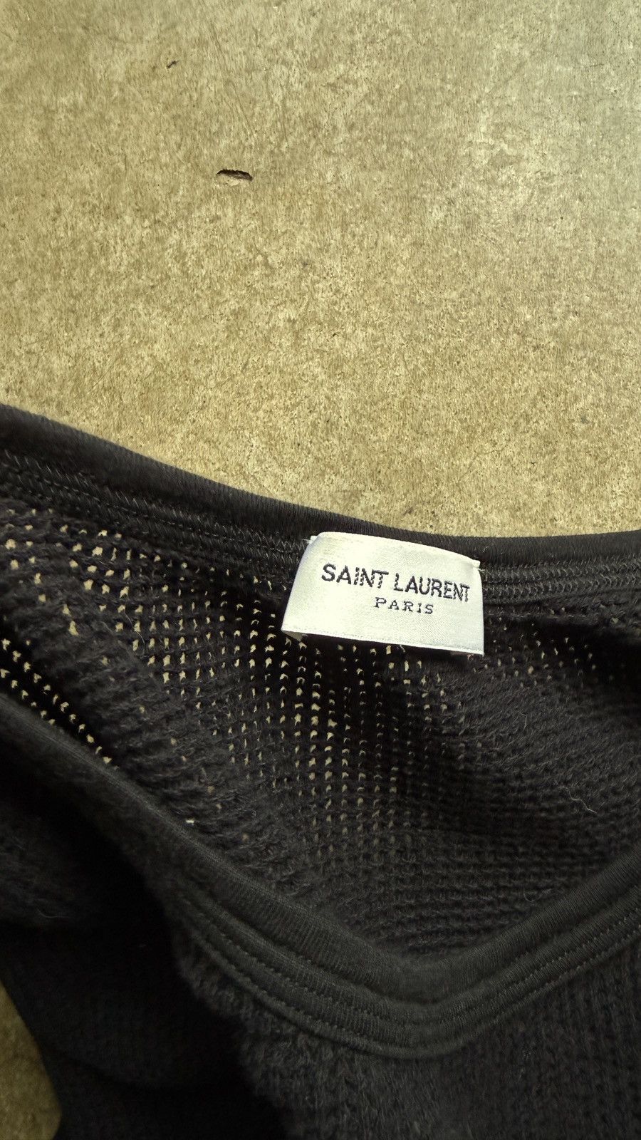 Saint Laurent Paris Hedi Slimane Saint Laurent Waffle Knit Tank Top Size US M / EU 48-50 / 2 - 2 Thumbnail