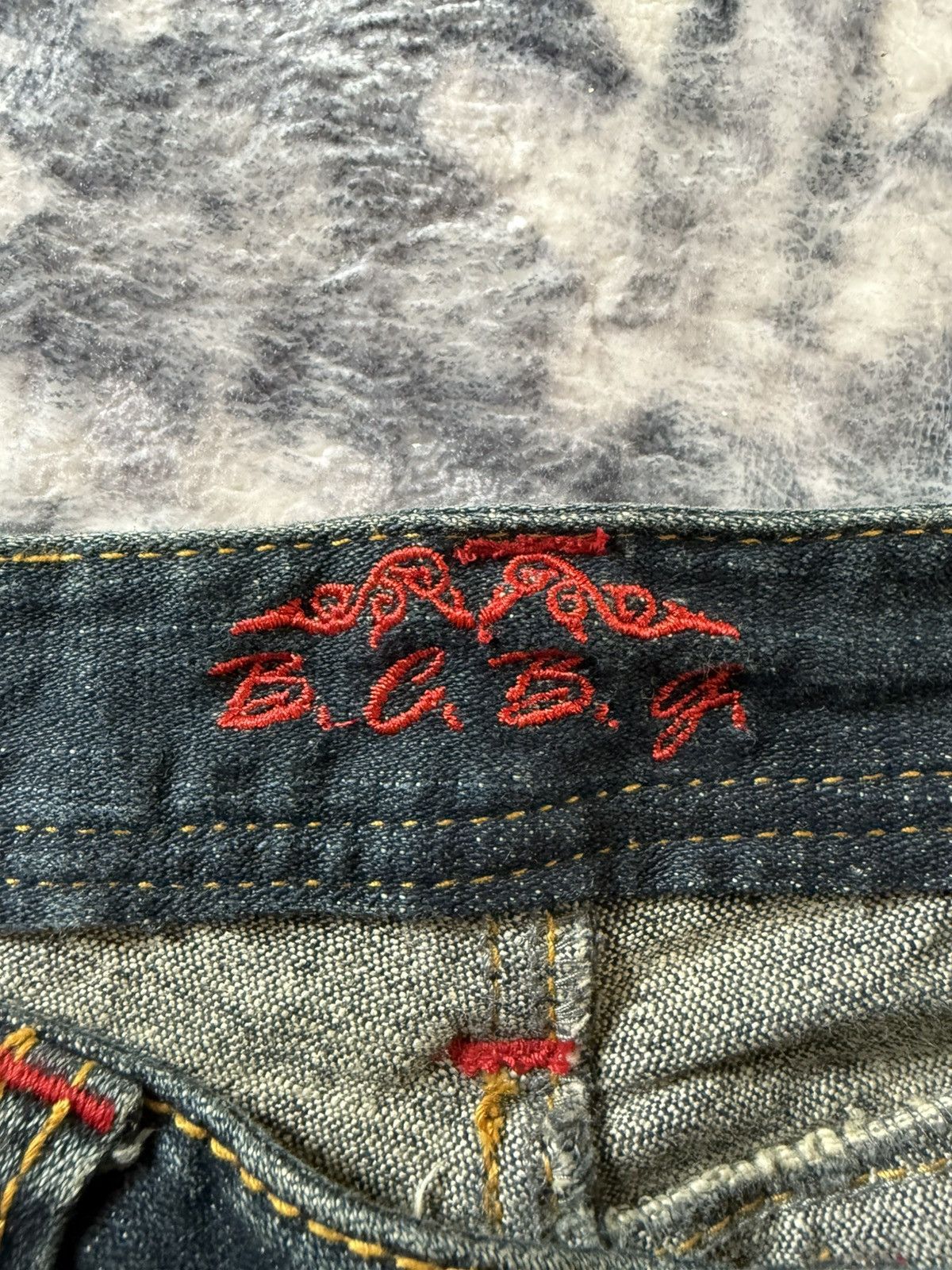 If Six Was Nine B.C.B.G Japan Gun Pocket Muddy Wash Flared Jeans Size US 29 - 19 Thumbnail