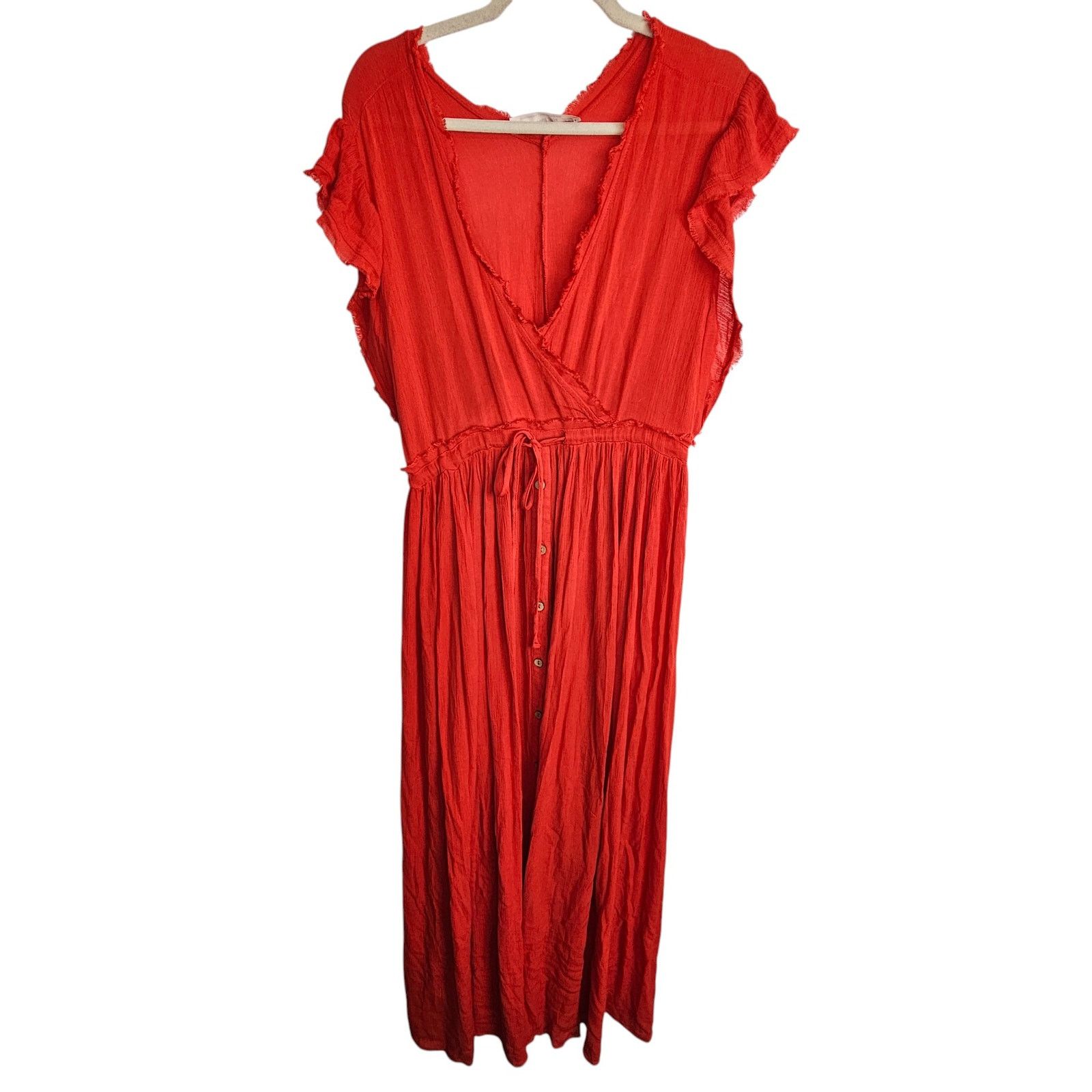 Threadless Three Bird Nest Dress M Maxi Faux Wrap Boho Romantic Size M / US 6-8 / IT 42-44 - 1 Thumbnail