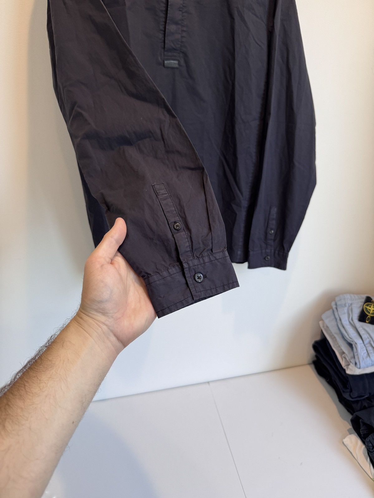 Kith Kith Mens Essex Henley Popover Navy Blue Size L Large Size US L / EU 52-54 / 3 - 5 Thumbnail