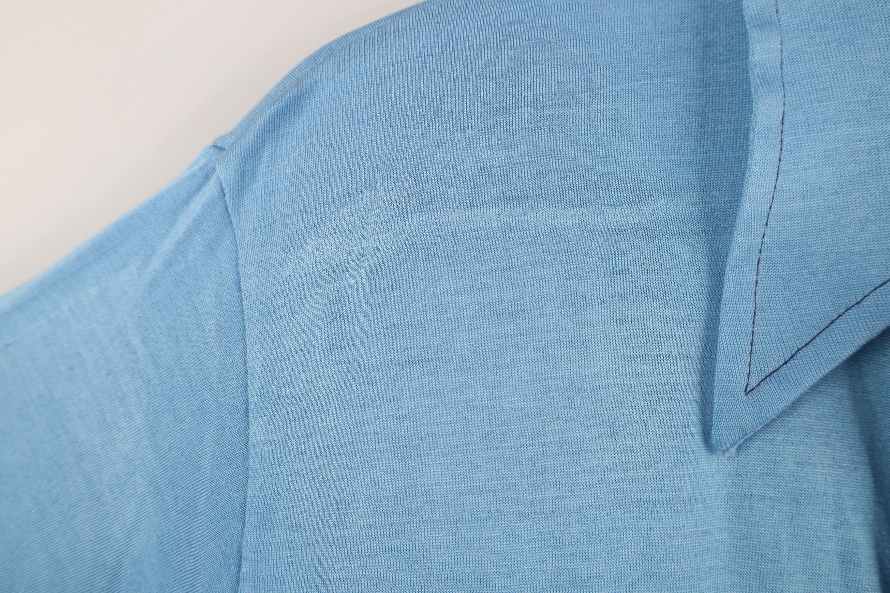 Vintage Vintage 60s 70s Streetwear Knit Collared Polo Shirt Blue USA Size US S / EU 44-46 / 1 - 5 Thumbnail