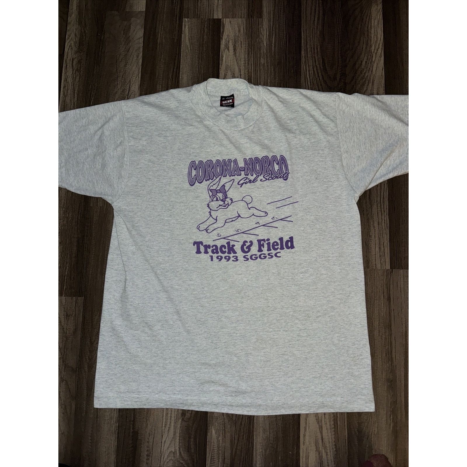 Band Tees × Hanes × Vintage Vintage Hanes Beefy Single Stitch Girl Scout T-Shirt XL Grey Size US XL / EU 56 / 4 - 1 Thumbnail