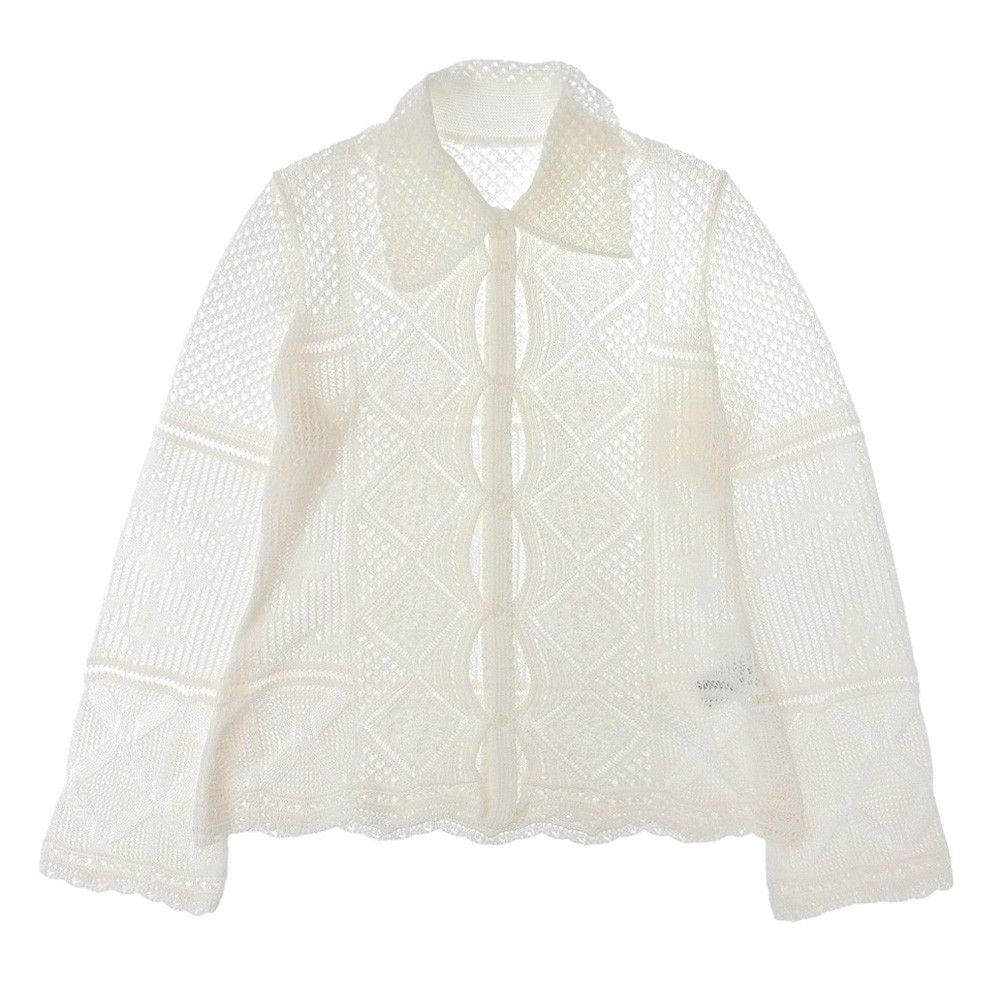 Other Mame Kurogouchi Cotton Lace Knitted Cardigan Cotton Tops DUTY FREE for USA