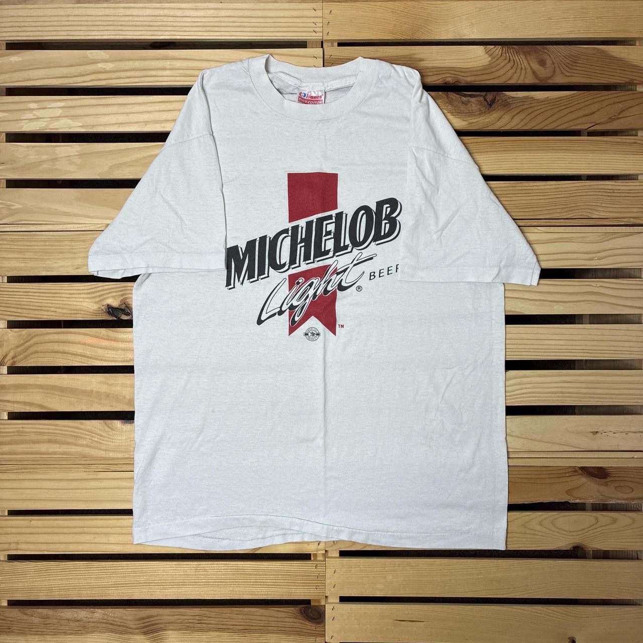Hanes True Vintage Michelob Light White Beer Promo Tee Size Large Size US L / EU 52-54 / 3 - 1 Thumbnail
