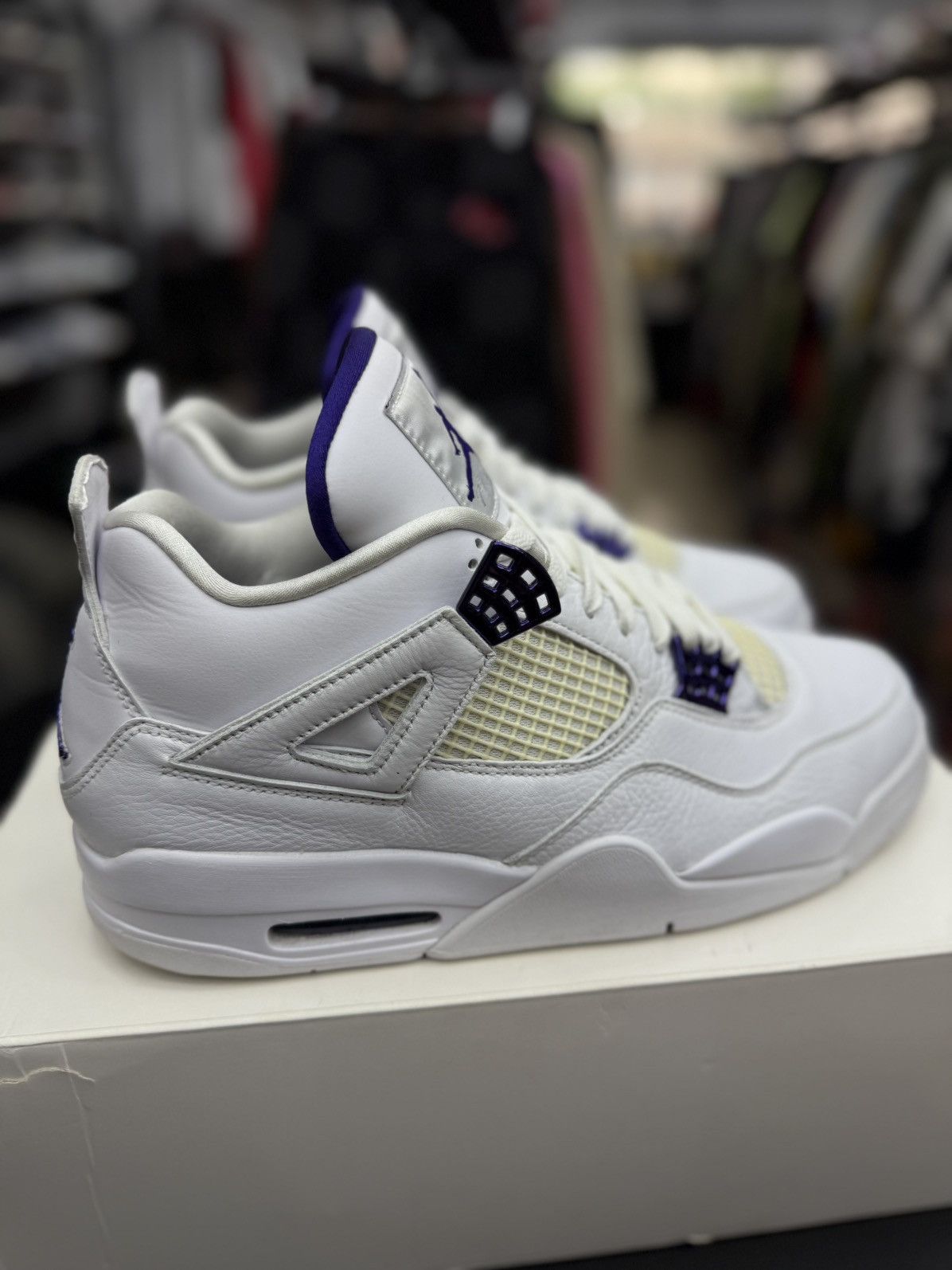 Jordan Brand Jordan 4 Metallic Purple Size 12 (CT8527-115) Size US 12 / EU 45 - 10 Thumbnail