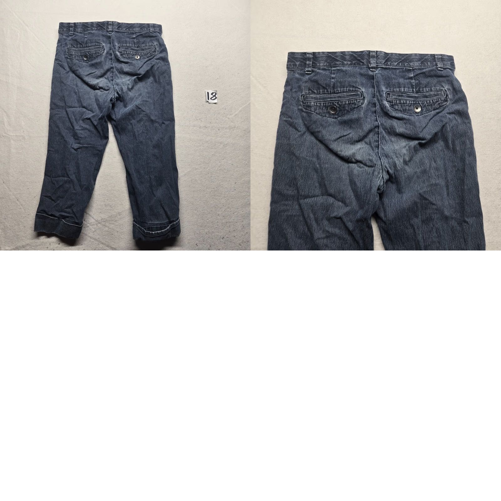 Vintage Bandolino Jeans Capris Denim Blue Stretch 6 Women Adult Regular 5-Pocket Blue Denim Bandolino Size 28" / US 6 / IT 42 - 8 Thumbnail