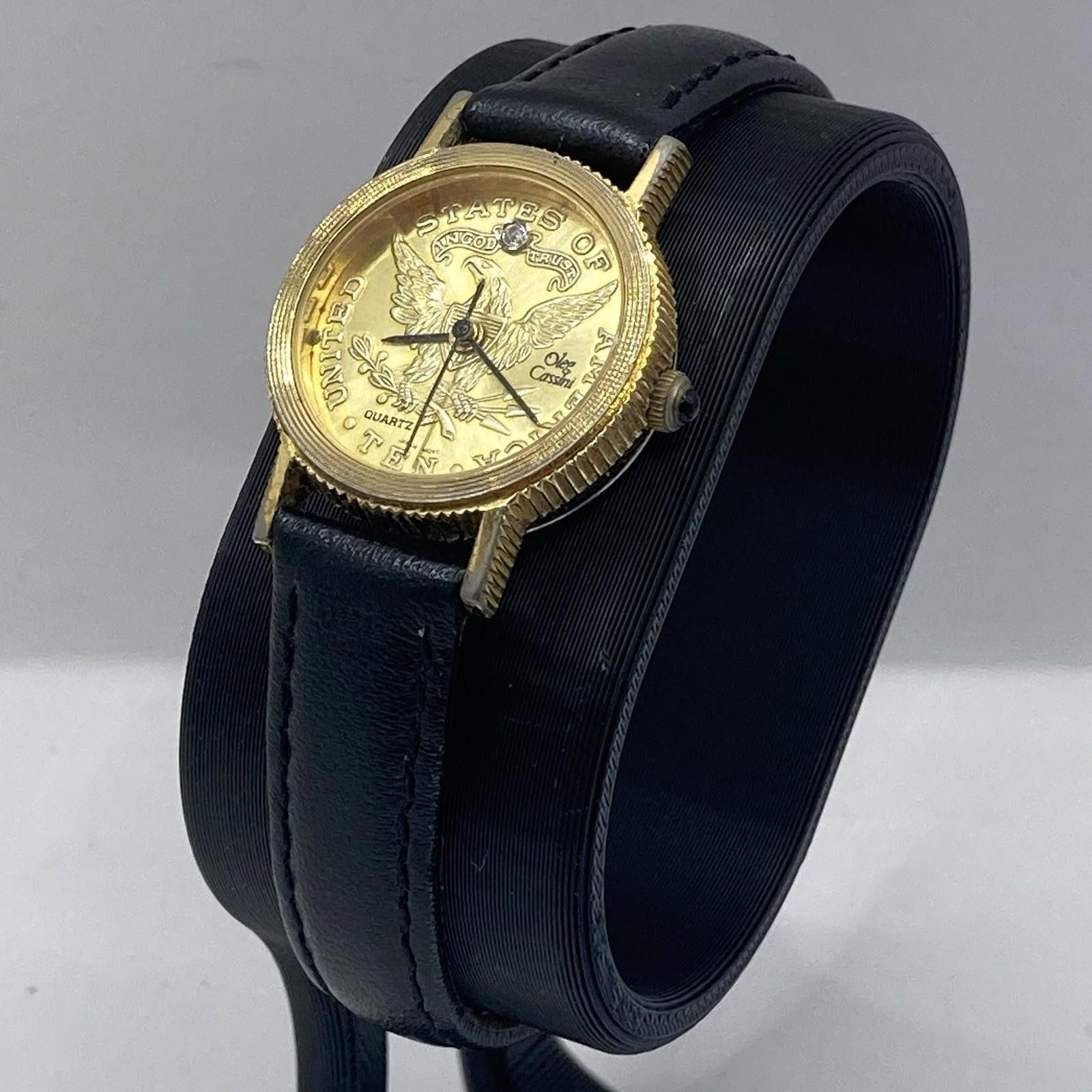 Oleg Cassini Vintage Women’s Oleg Cassini Gold Tone Ten Dollar Watch Size ONE SIZE - 1 Thumbnail