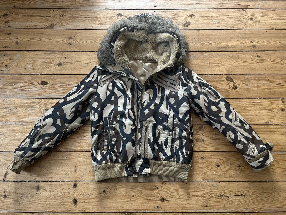 Number Nine AW04 Tribal Camo Bomber