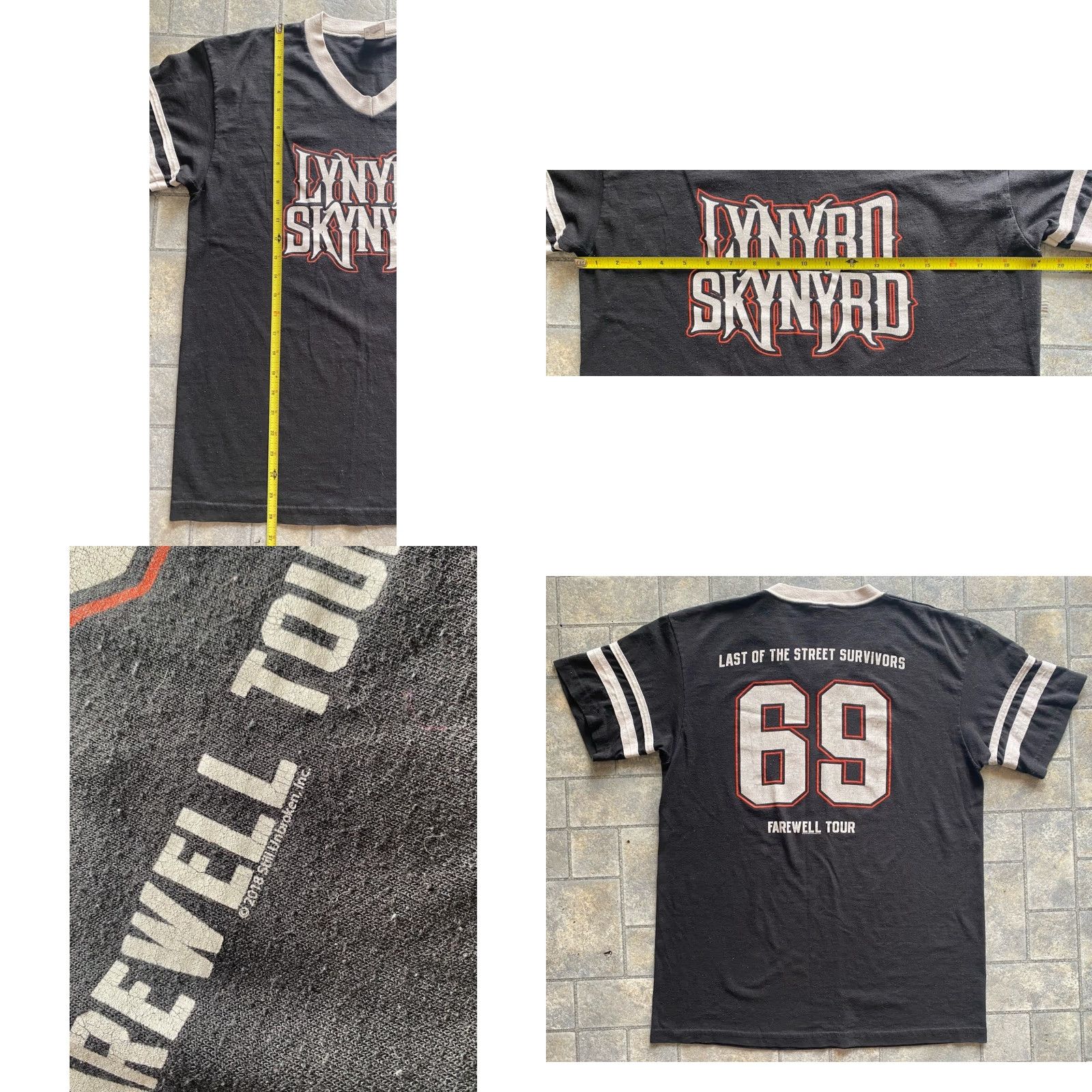 Augusta Sportswear VINTAGE 2018 Lynyrd Skynyrd V Neck T Shirt Mens M Last Of Street Survivors Farewell Tour Size US M / EU 48-50 / 2 - 8 Thumbnail