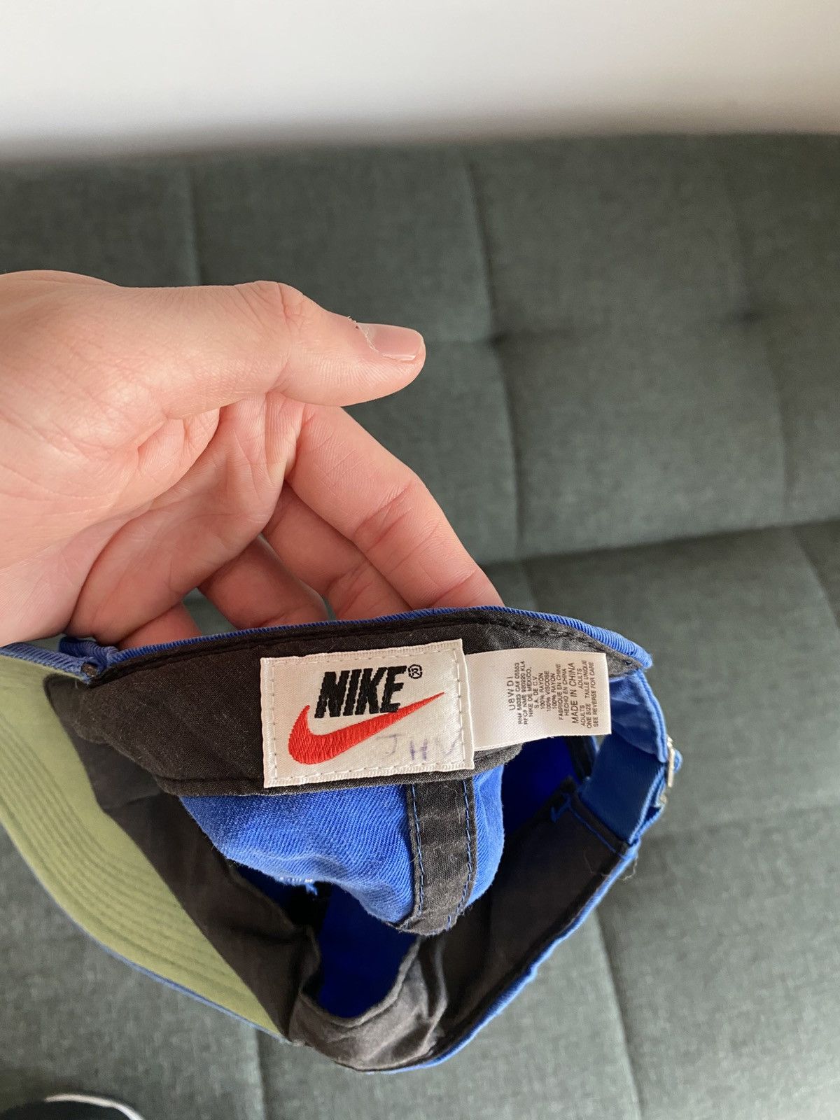 Vintage Nike Vintage Cap OG Japanese Big Logo Drill Avant Garde Y2K Size ONE SIZE - 6 Thumbnail