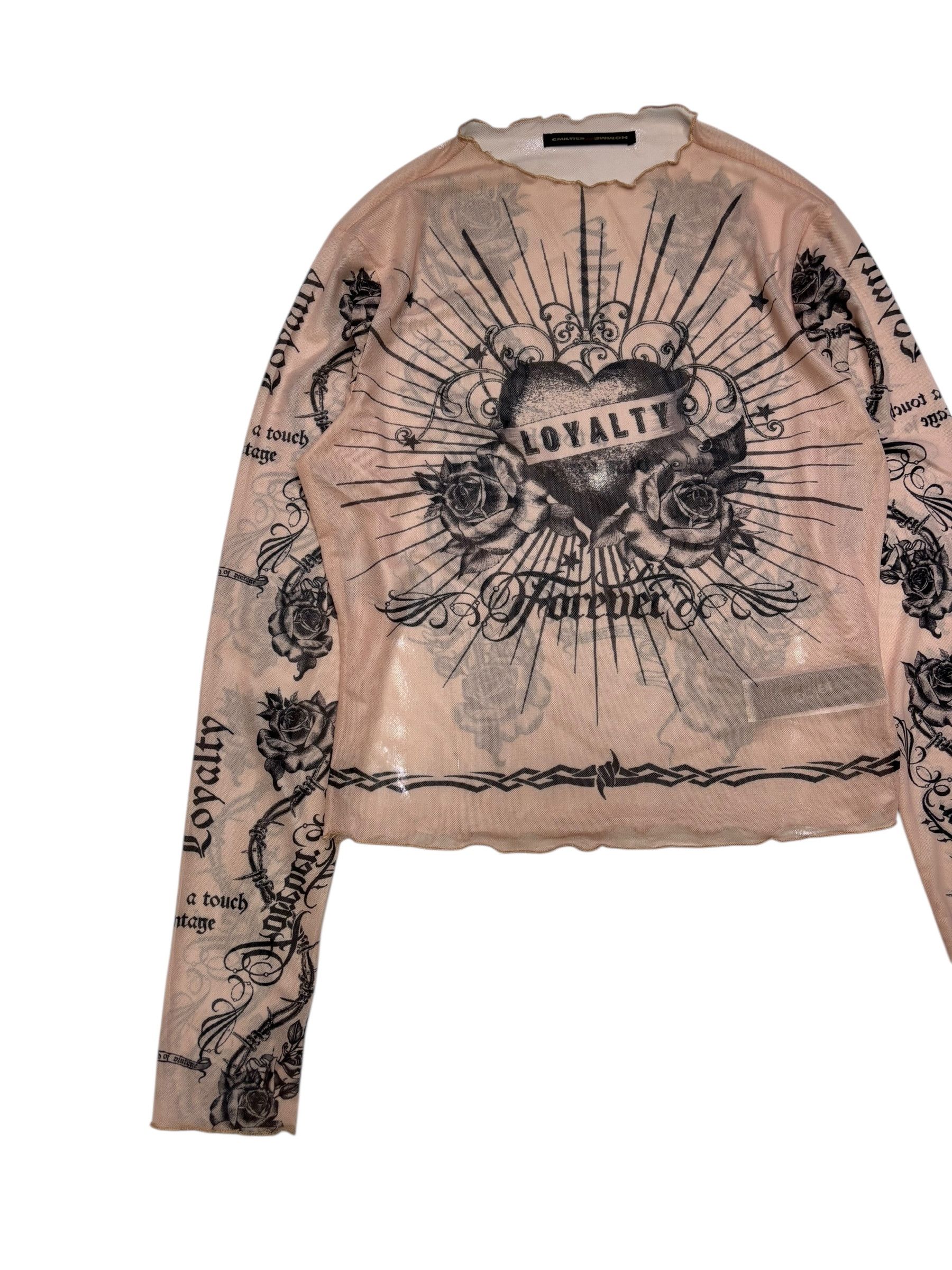 🔥GAULTIER HOMME OBJET GOTHIC MESH SHIRT