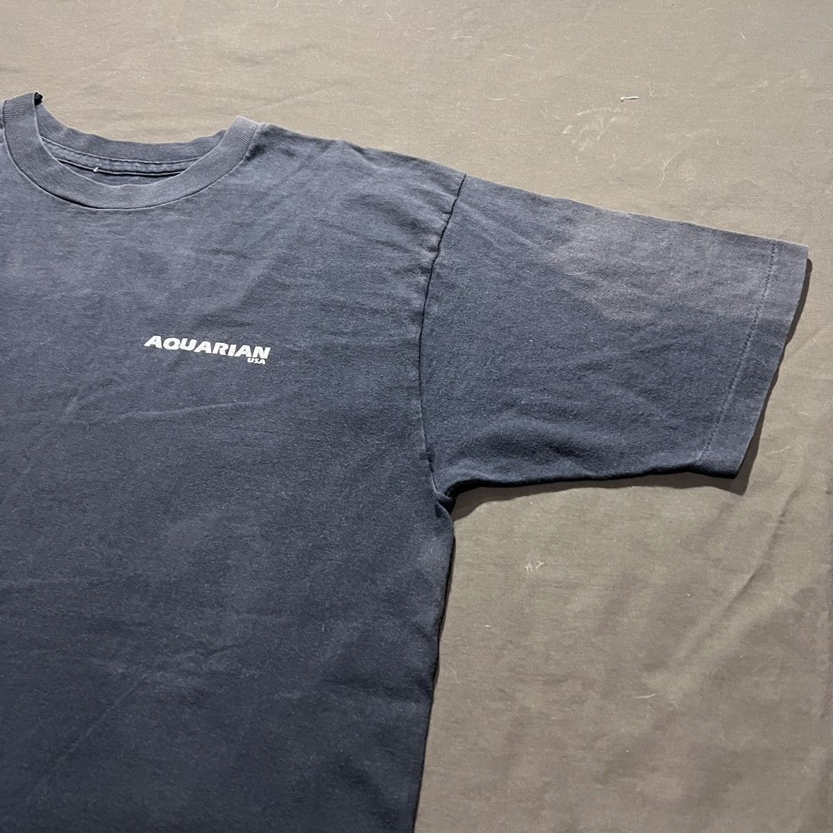 Band Tees Vintage 90s Don Brewer drummer rock Aquarian Faded Thrashed Size US XL / EU 56 / 4 - 8 Thumbnail