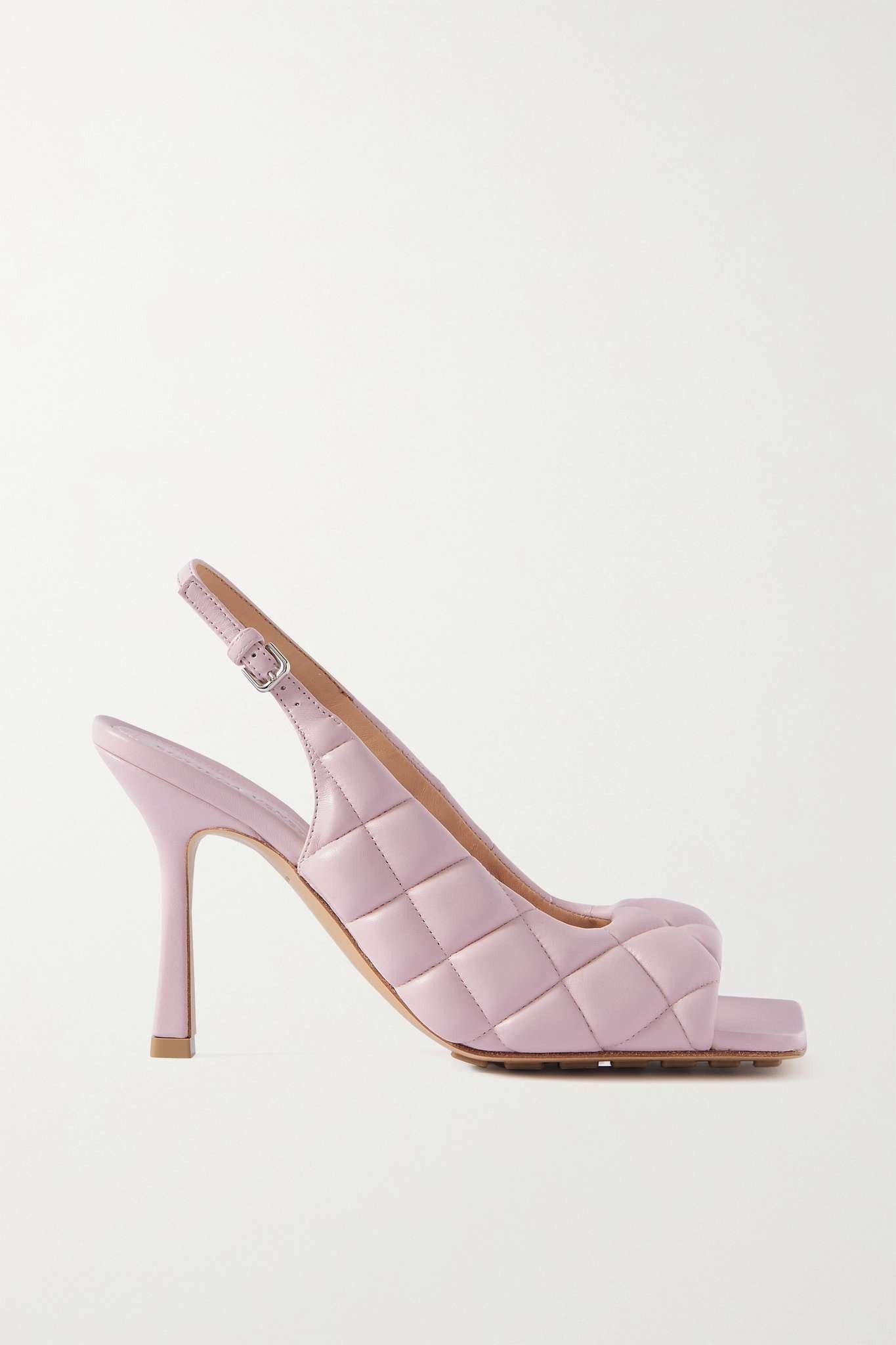 Bottega Veneta o1bcso1str0225 Padded Slingback Sandals in Light Pink Size US 8 / IT 38 - 1 Thumbnail