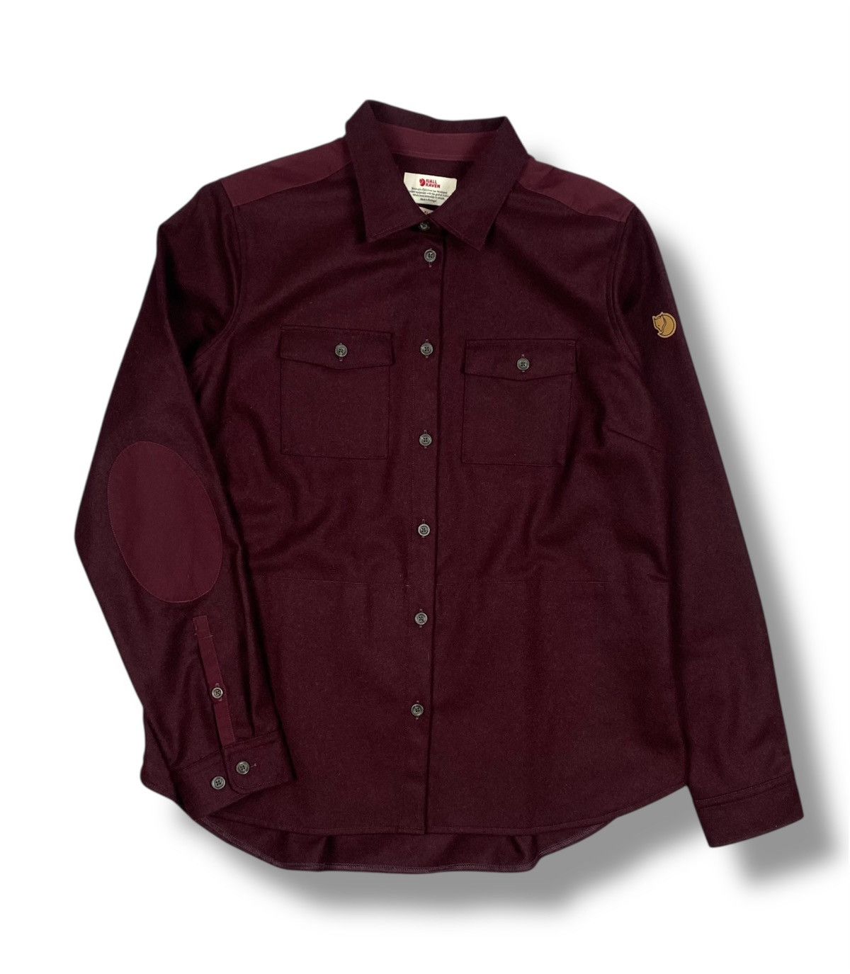 Fjallraven Fjällräven Övik Re-Wool Shirt Women’s Burgundy Wool Outdoor Size XL / US 12-14 / IT 48-50 - 1 Thumbnail