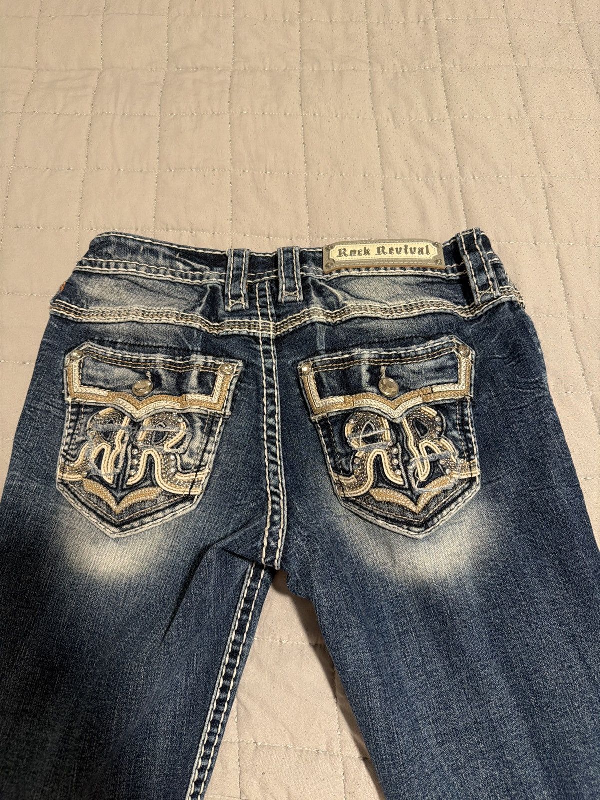 True Religion True Religion Rock Revival Size 27 Bootcut Jeans Size 27" / US 4 / IT 40 - 4 Thumbnail