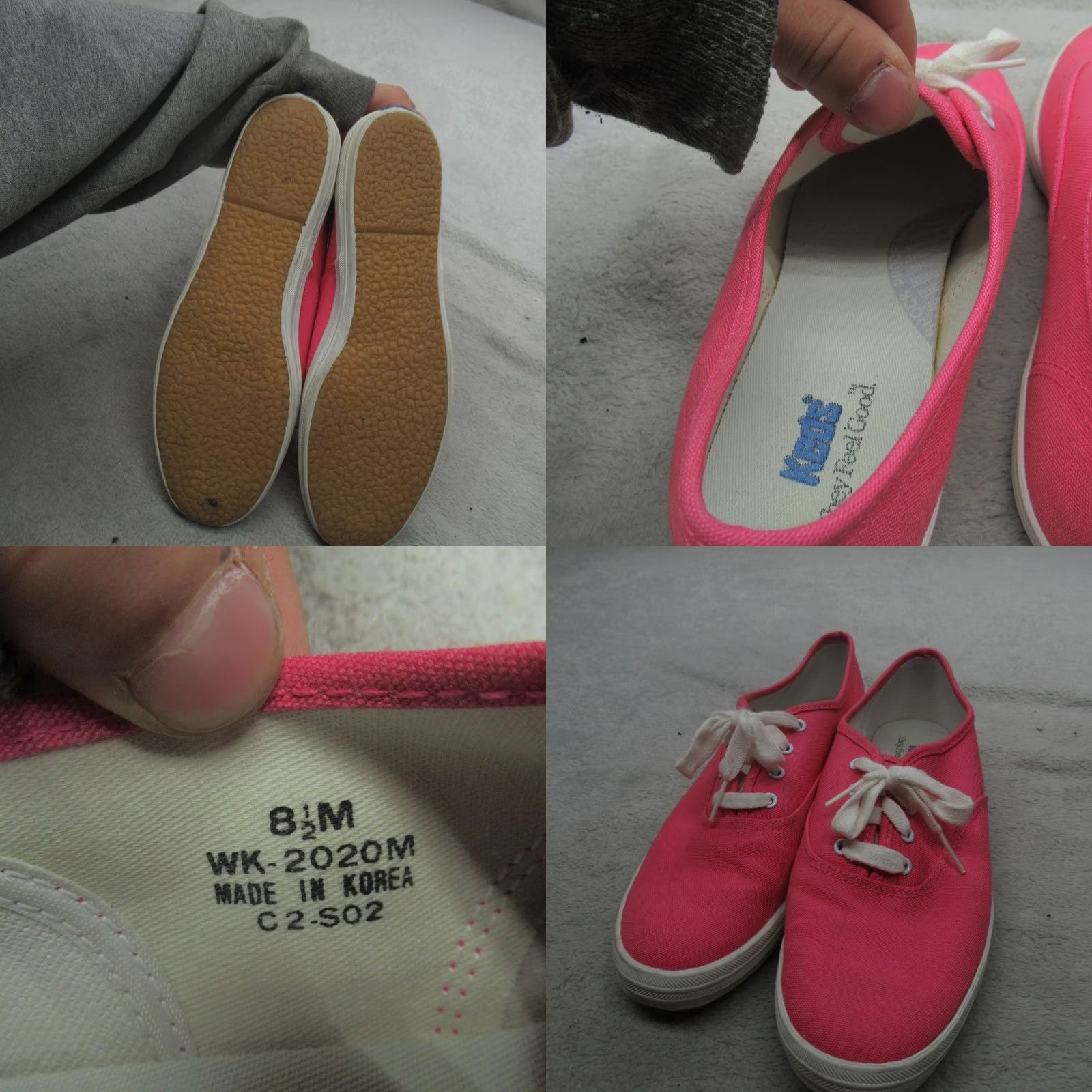 Keds VINTAGE: No Keds Champion Sneaker Pink Canvas Low Top Casual Women's 8.5M Lace Up Shoes Lightweight Cushioned Comfort Walking Size M / US 6-8 / IT 42-44 - 8 Thumbnail